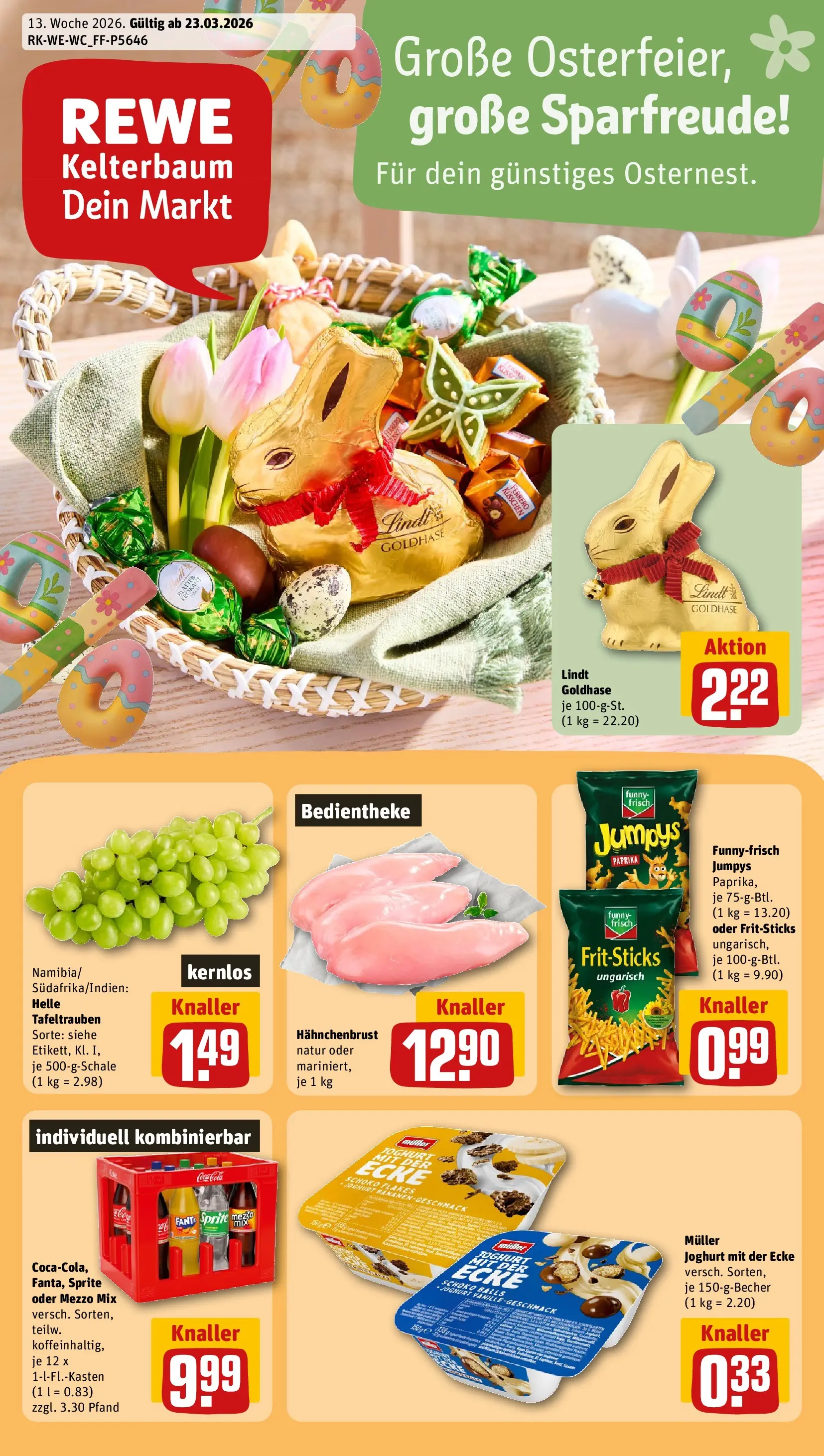 REWE Prospekt ab 23.03.2026 zum Blättern » Angebote | Seite: 1