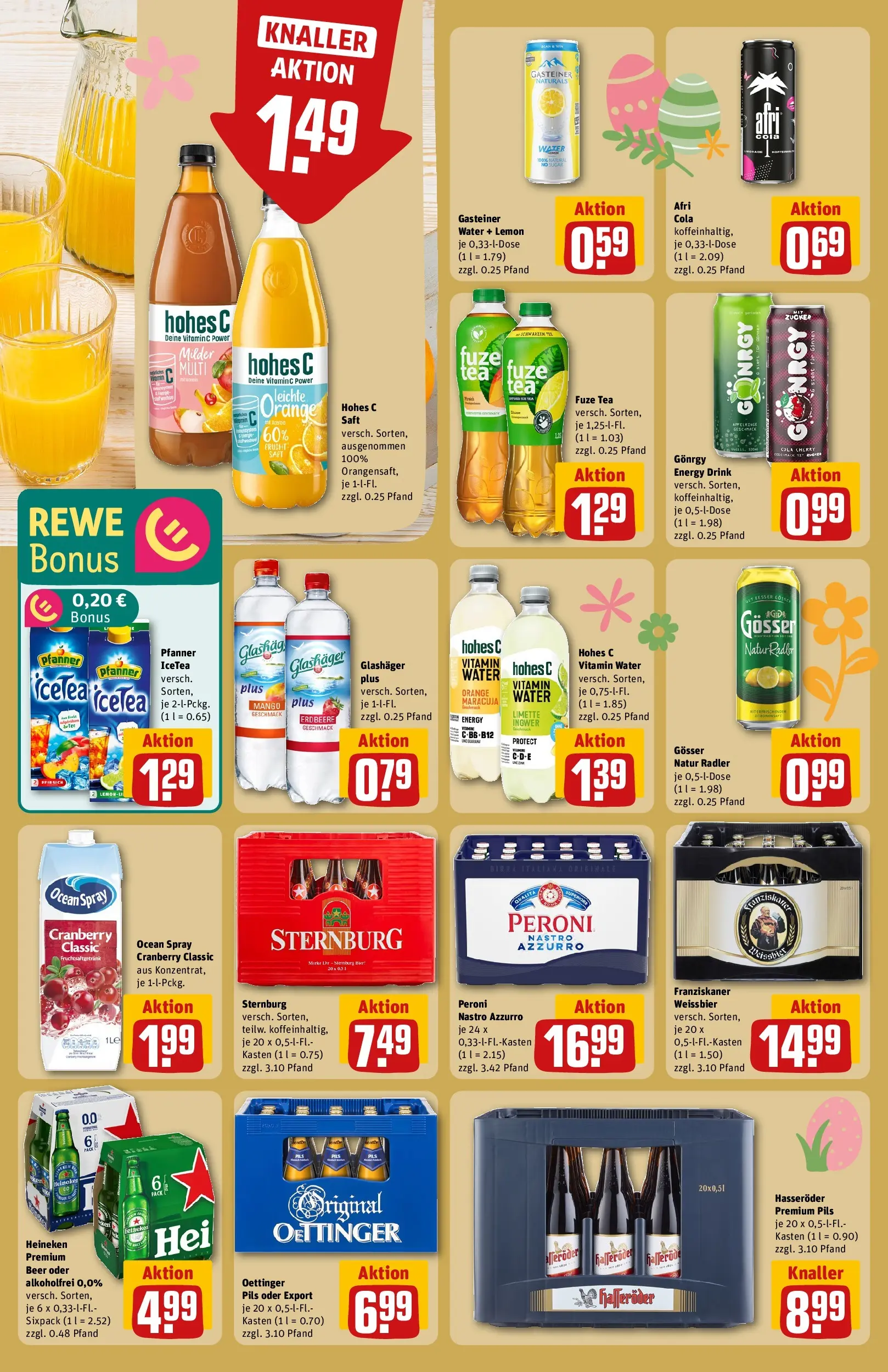 REWE Prospekt ab 23.03.2026 zum Blättern » Angebote | Seite: 22 | Produkte: Franziskaner, Weißbier, Radler, Mango