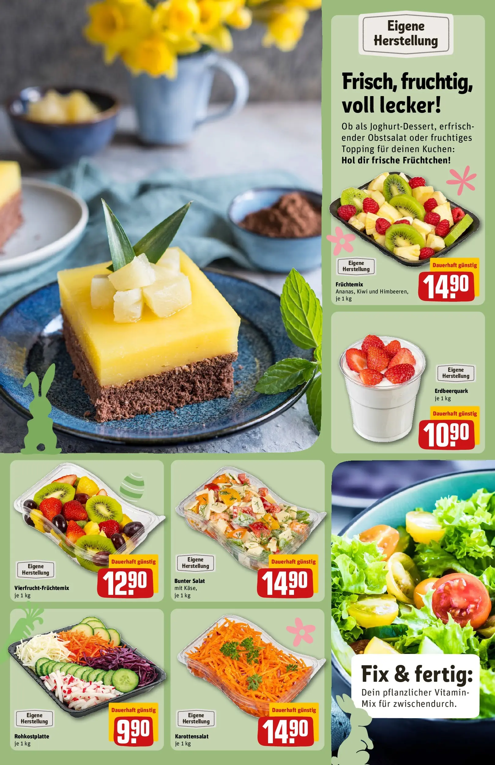 REWE Prospekt ab 23.03.2026 zum Blättern » Angebote | Seite: 17 | Produkte: Kuchen, Kiwi, Salat