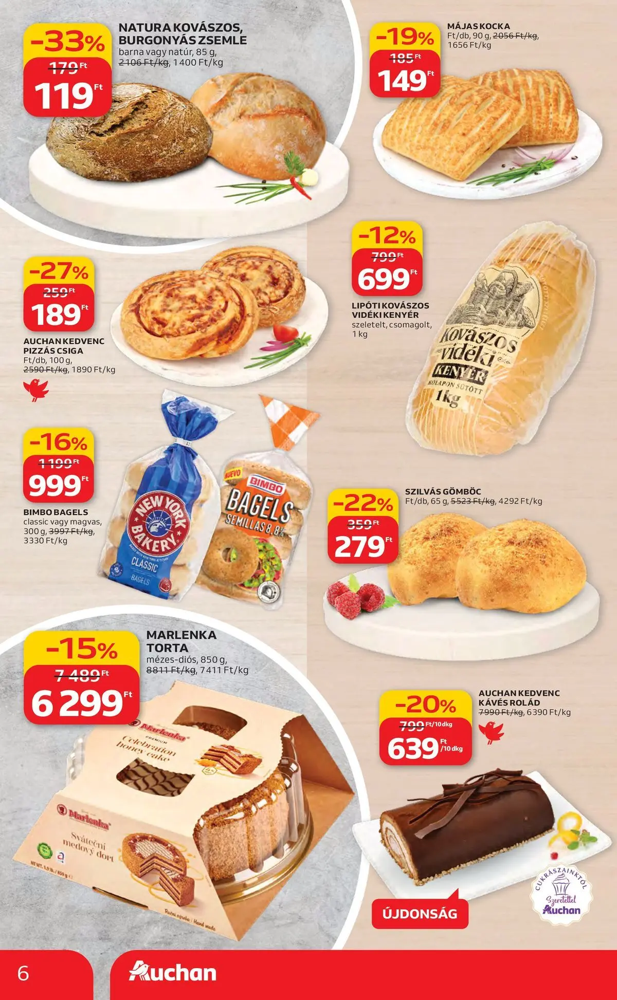 Ajánlatok - Auchan újság érvényessége 2026.03.25-ig - 2026.03.19. -tól/töl > akció, lapozható szórólap 🛍️ | Oldal: 6