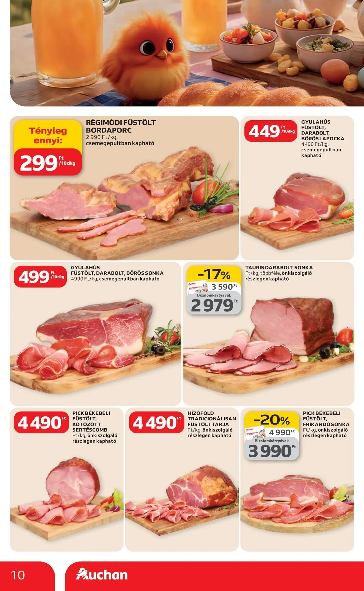 Ajánlatok - Auchan újság érvényessége 2026.03.25-ig - 2026.03.19. -tól/töl > akció, lapozható szórólap 🛍️ | Oldal: 10