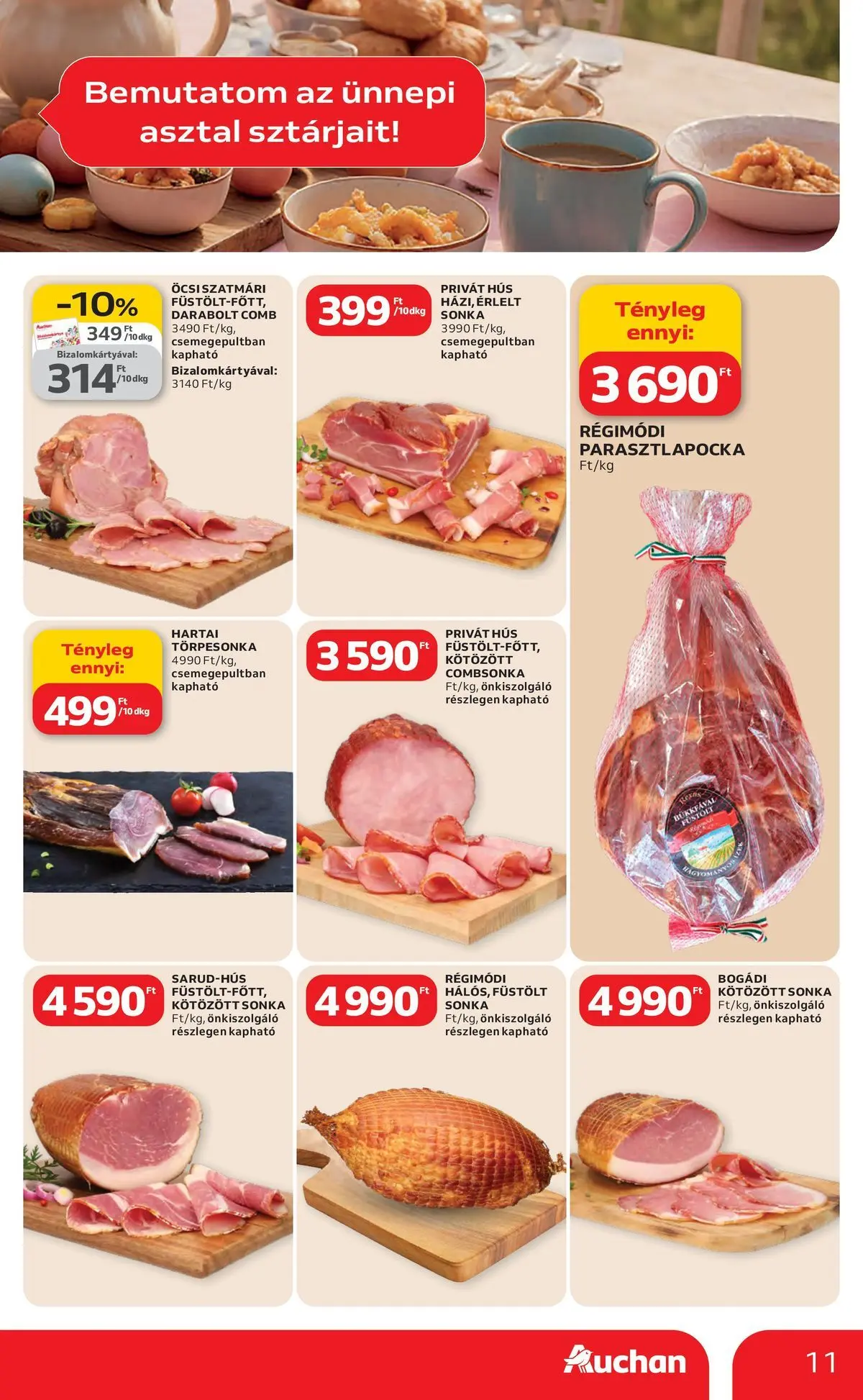 Ajánlatok - Auchan újság érvényessége 2026.03.25-ig - 2026.03.19. -tól/töl > akció, lapozható szórólap 🛍️ | Oldal: 11