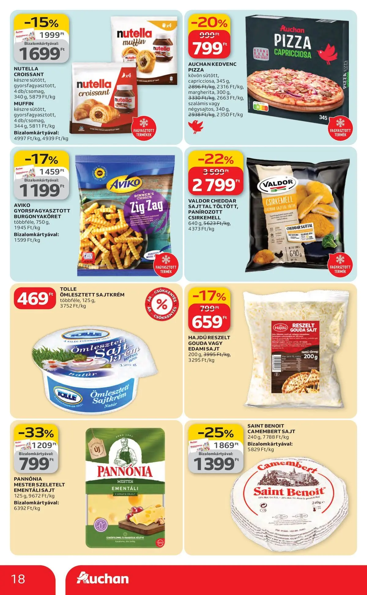 Ajánlatok - Auchan újság érvényessége 2026.03.25-ig - 2026.03.19. -tól/töl > akció, lapozható szórólap 🛍️ | Oldal: 18
