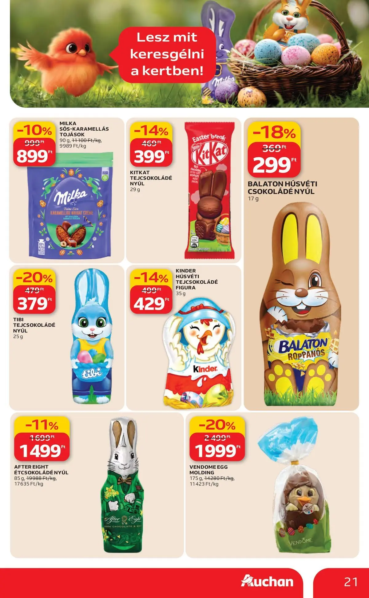 Ajánlatok - Auchan újság érvényessége 2026.03.25-ig - 2026.03.19. -tól/töl > akció, lapozható szórólap 🛍️ | Oldal: 21