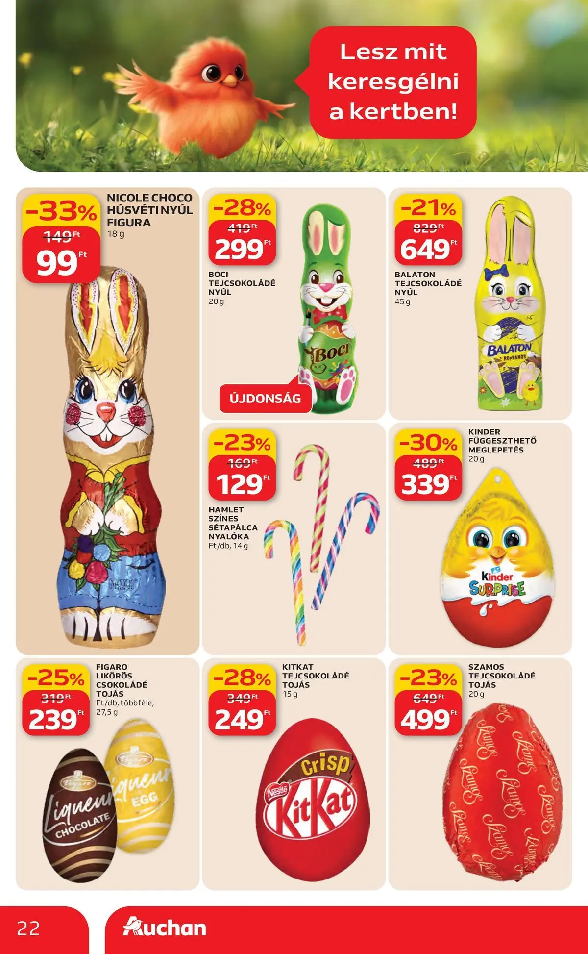 Ajánlatok - Auchan újság érvényessége 2026.03.25-ig - 2026.03.19. -tól/töl > akció, lapozható szórólap 🛍️ | Oldal: 22