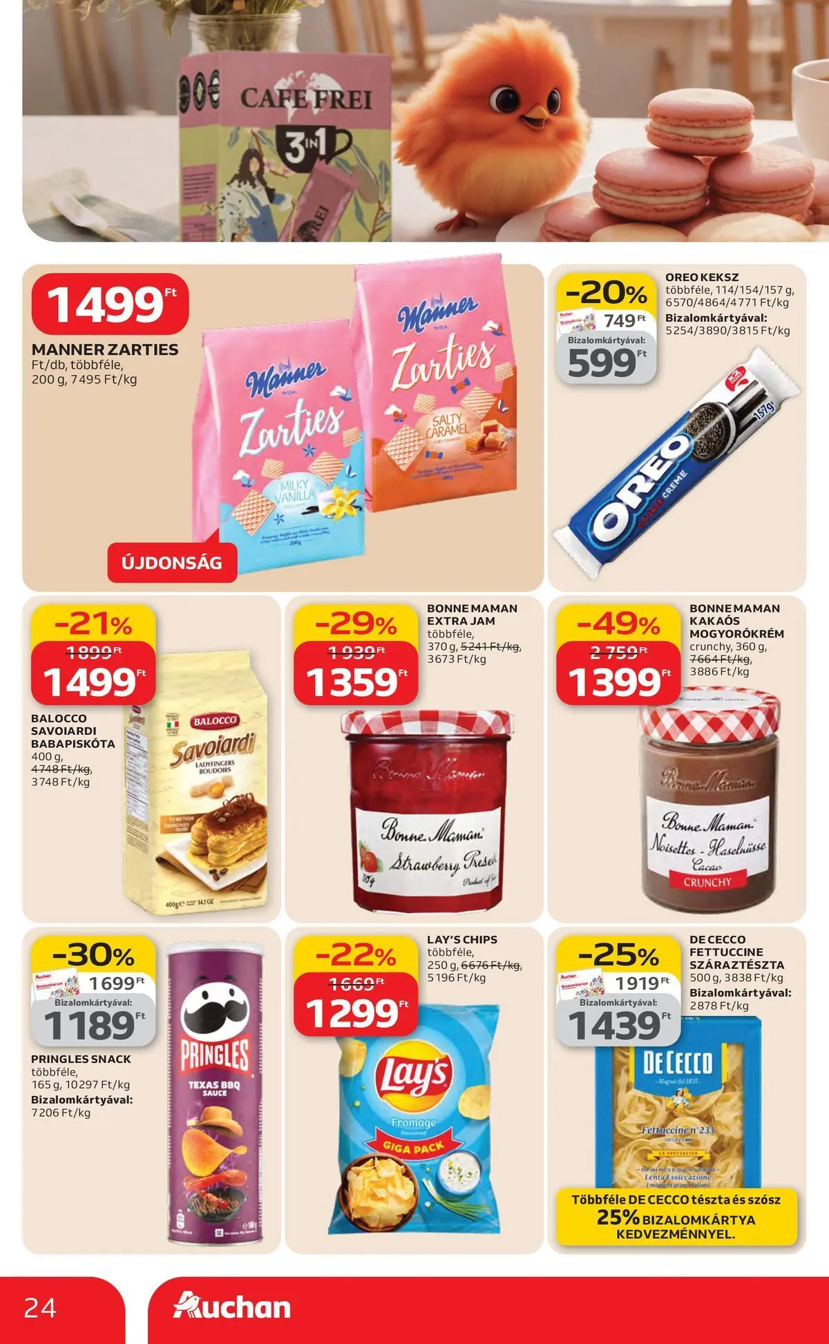 Ajánlatok - Auchan újság érvényessége 2026.03.25-ig - 2026.03.19. -tól/töl > akció, lapozható szórólap 🛍️ | Oldal: 24