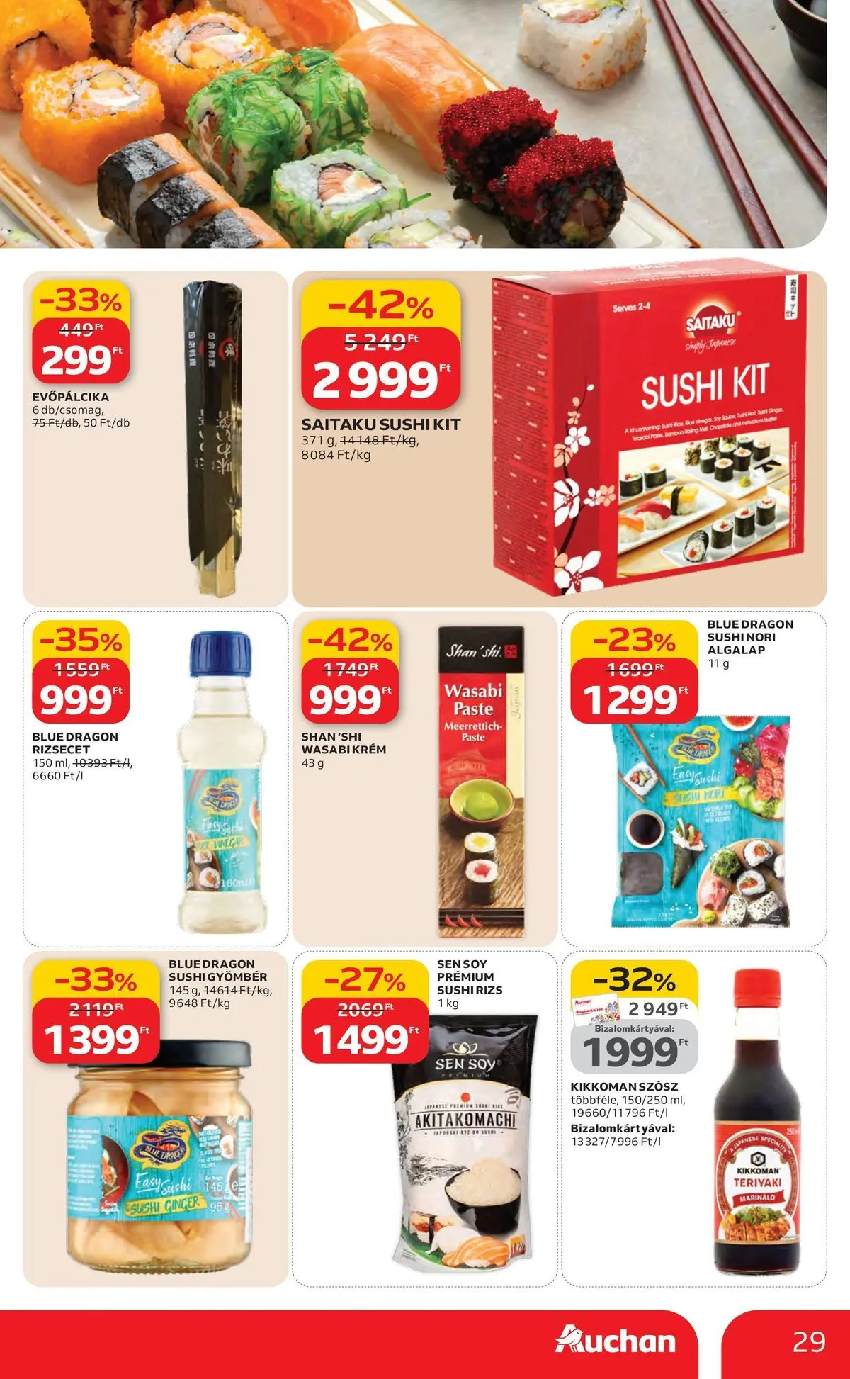 Ajánlatok - Auchan újság érvényessége 2026.03.25-ig - 2026.03.19. -tól/töl > akció, lapozható szórólap 🛍️ | Oldal: 29