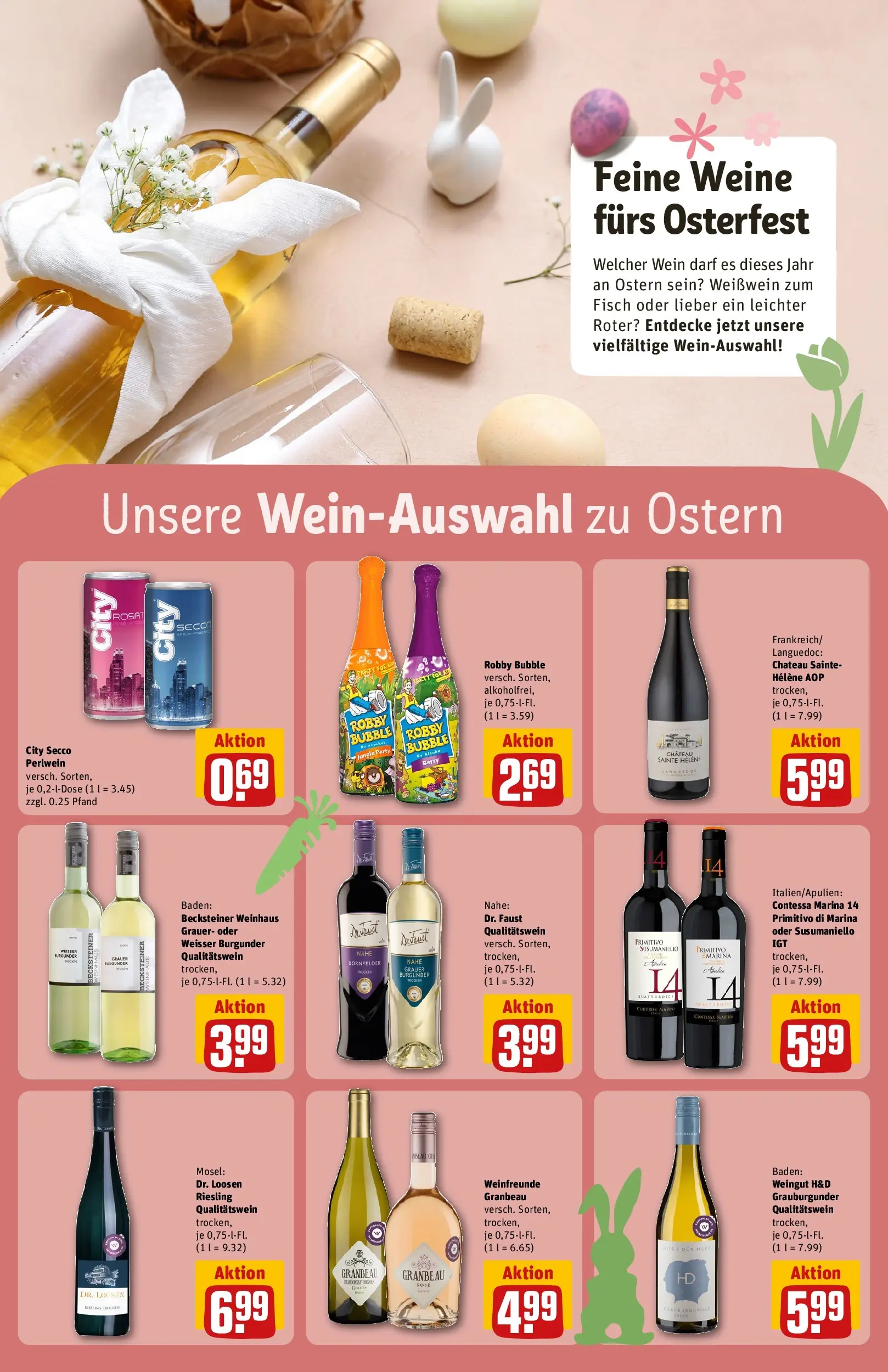 REWE Prospekt ab 23.03.2026 zum Blättern » Angebote | Seite: 16 | Produkte: Weißwein, Fisch, Wein