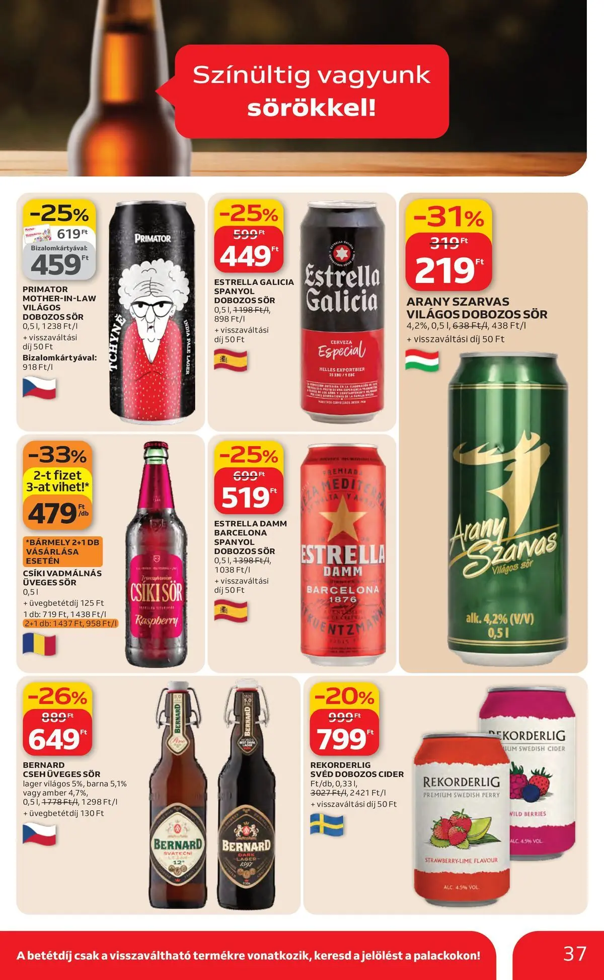 Ajánlatok - Auchan újság érvényessége 2026.03.25-ig - 2026.03.19. -tól/töl > akció, lapozható szórólap 🛍️ | Oldal: 37