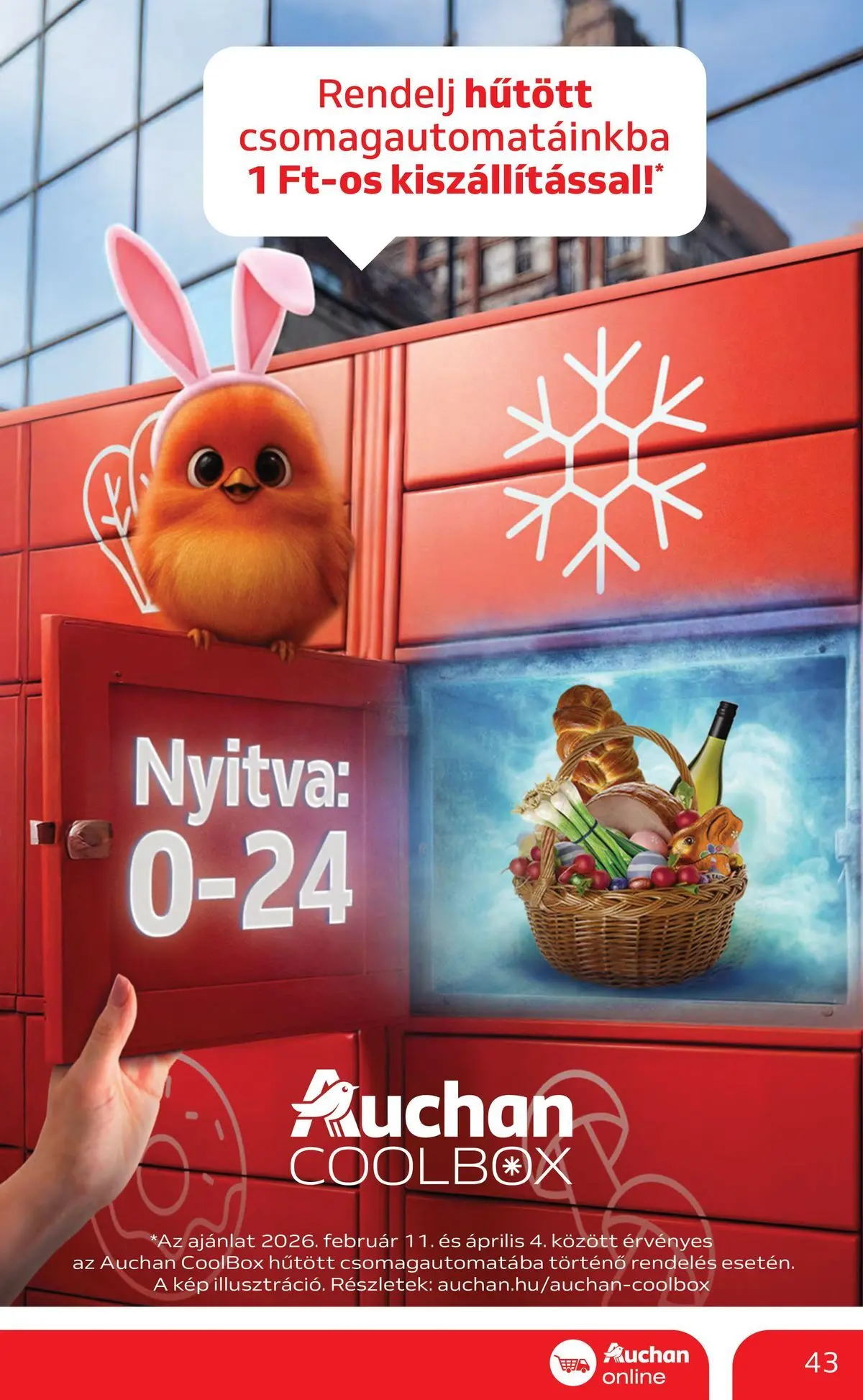 Ajánlatok - Auchan újság érvényessége 2026.03.25-ig - 2026.03.19. -tól/töl > akció, lapozható szórólap 🛍️ | Oldal: 43