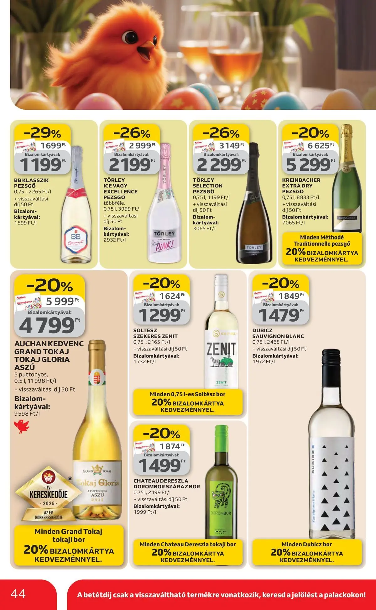 Ajánlatok - Auchan újság érvényessége 2026.03.25-ig - 2026.03.19. -tól/töl > akció, lapozható szórólap 🛍️ | Oldal: 44