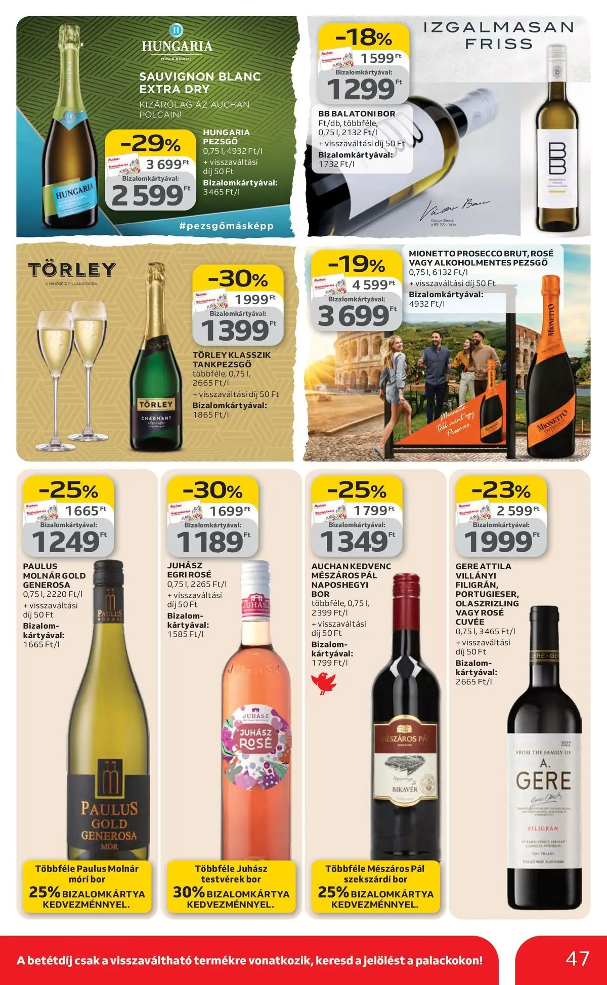 Ajánlatok - Auchan újság érvényessége 2026.03.25-ig - 2026.03.19. -tól/töl > akció, lapozható szórólap 🛍️ | Oldal: 47