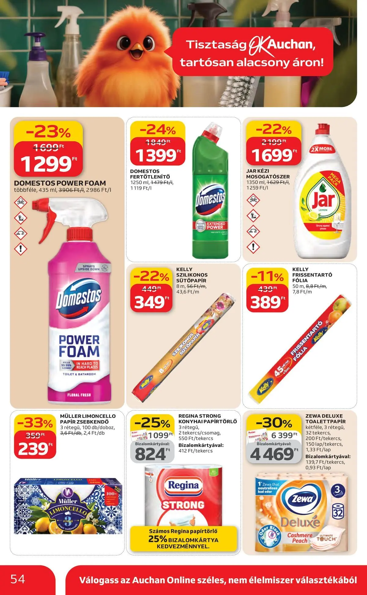 Ajánlatok - Auchan újság érvényessége 2026.03.25-ig - 2026.03.19. -tól/töl > akció, lapozható szórólap 🛍️ | Oldal: 54