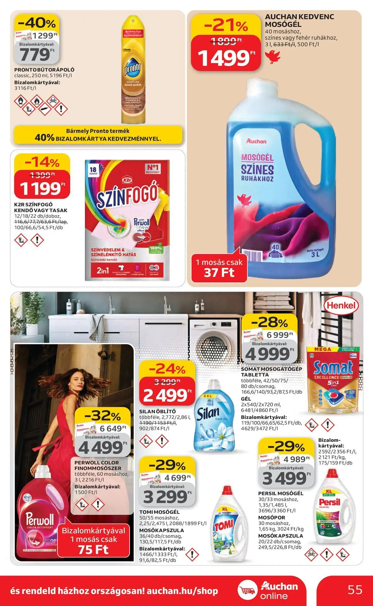 Ajánlatok - Auchan újság érvényessége 2026.03.25-ig - 2026.03.19. -tól/töl > akció, lapozható szórólap 🛍️ | Oldal: 55