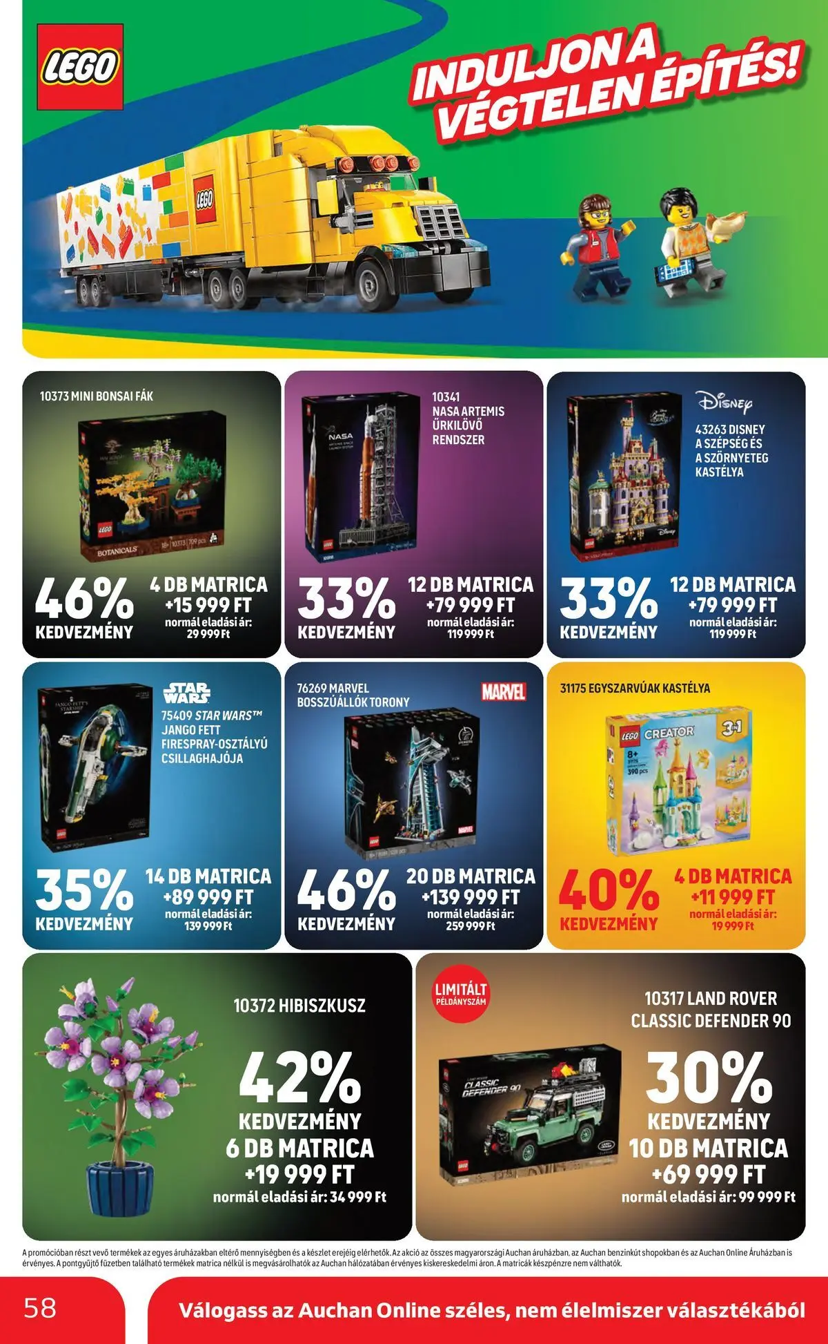 Ajánlatok - Auchan újság érvényessége 2026.03.25-ig - 2026.03.19. -tól/töl > akció, lapozható szórólap 🛍️ | Oldal: 58