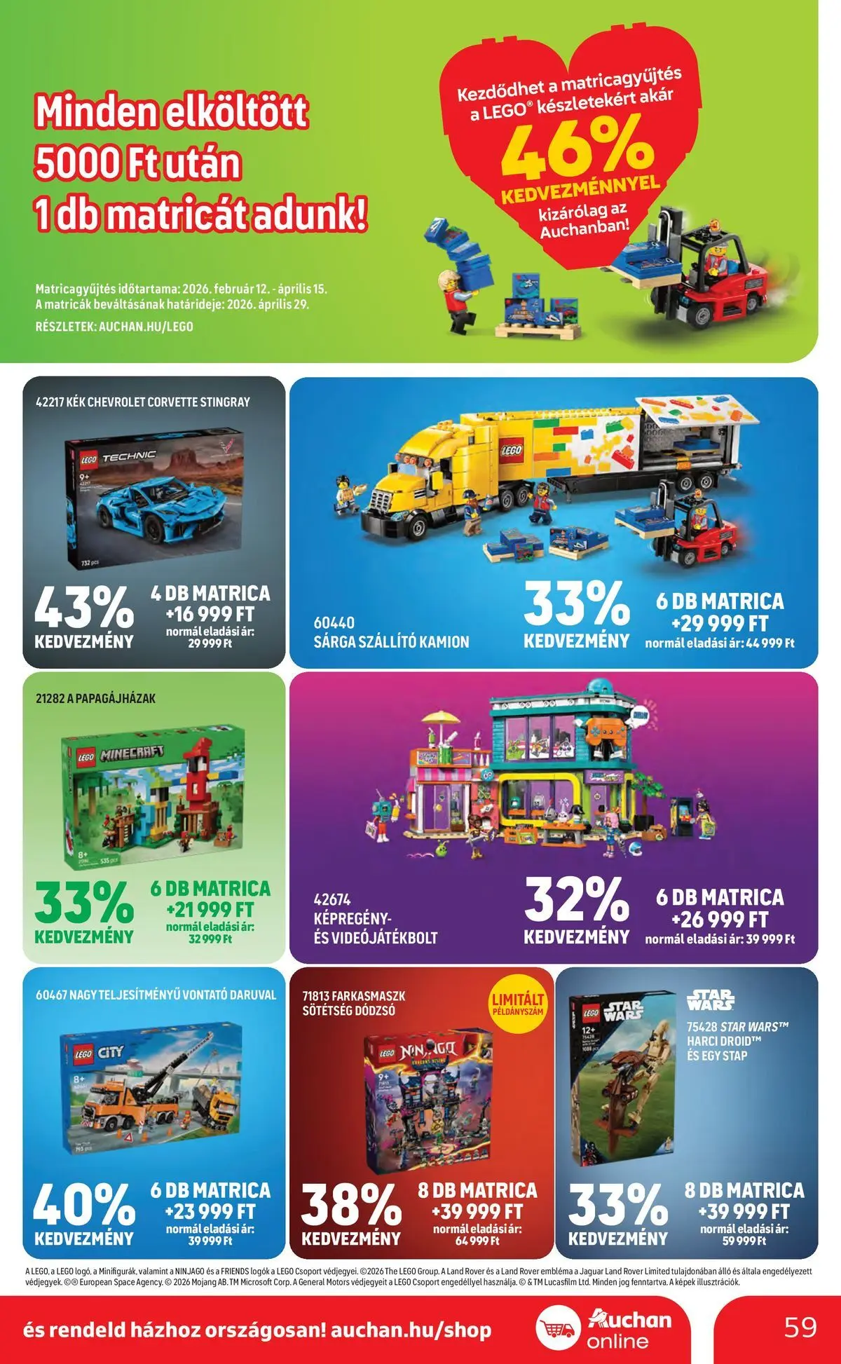 Ajánlatok - Auchan újság érvényessége 2026.03.25-ig - 2026.03.19. -tól/töl > akció, lapozható szórólap 🛍️ | Oldal: 59