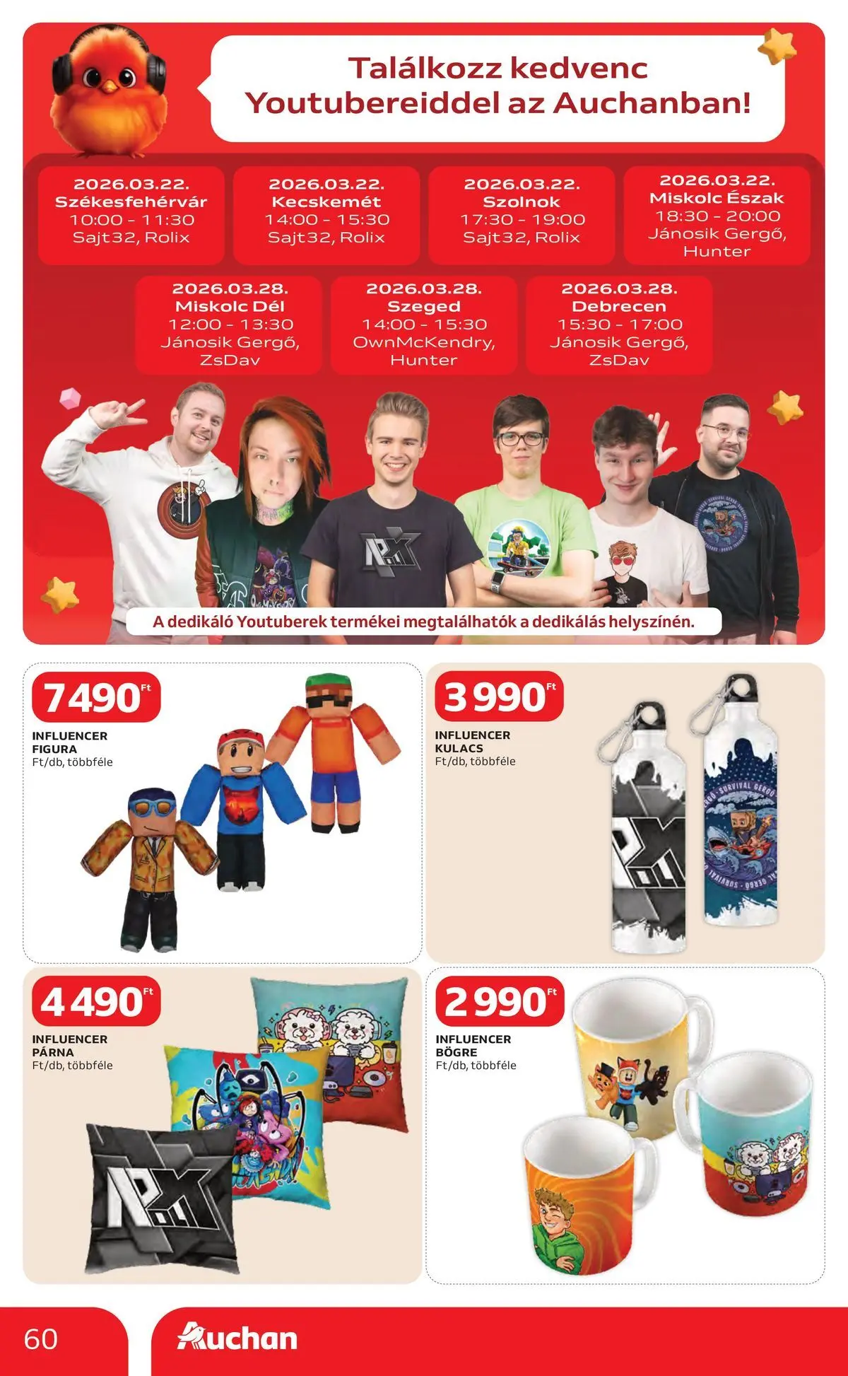 Ajánlatok - Auchan újság érvényessége 2026.03.25-ig - 2026.03.19. -tól/töl > akció, lapozható szórólap 🛍️ | Oldal: 60