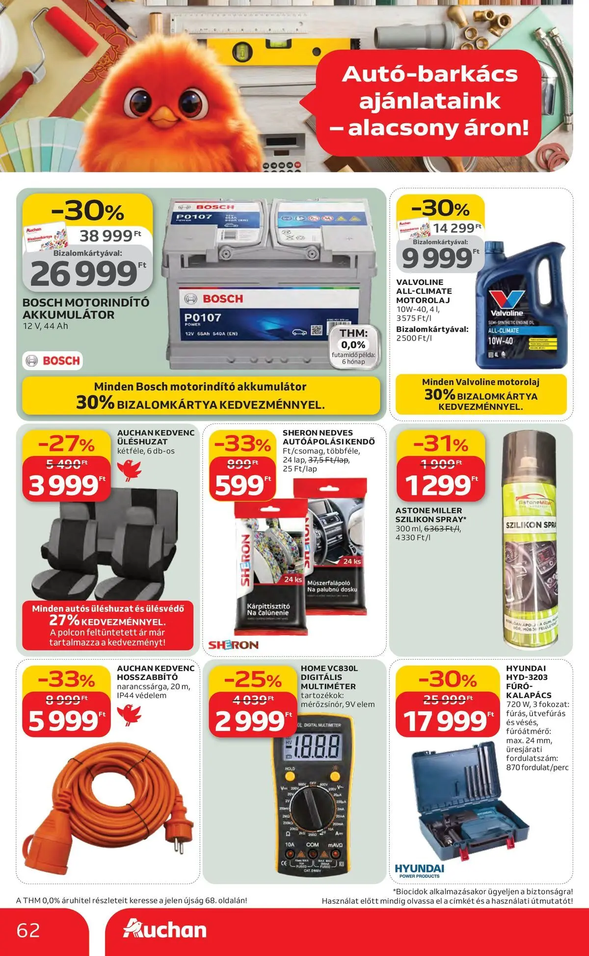 Ajánlatok - Auchan újság érvényessége 2026.03.25-ig - 2026.03.19. -tól/töl > akció, lapozható szórólap 🛍️ | Oldal: 62
