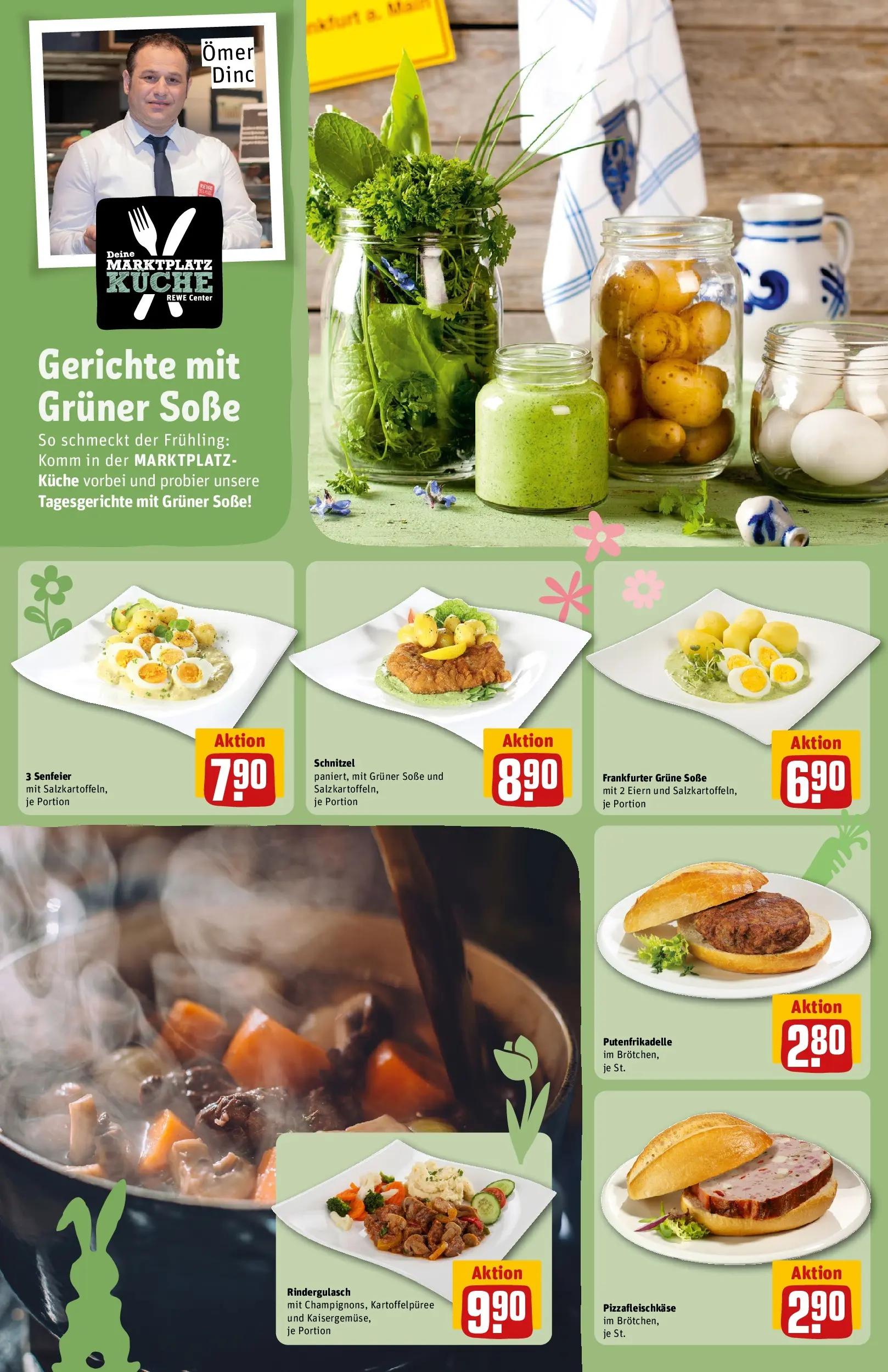 REWE Prospekt ab 23.03.2026 zum Blättern » Angebote | Seite: 15 | Produkte: Rindergulasch, Küche, Schnitzel, Soße