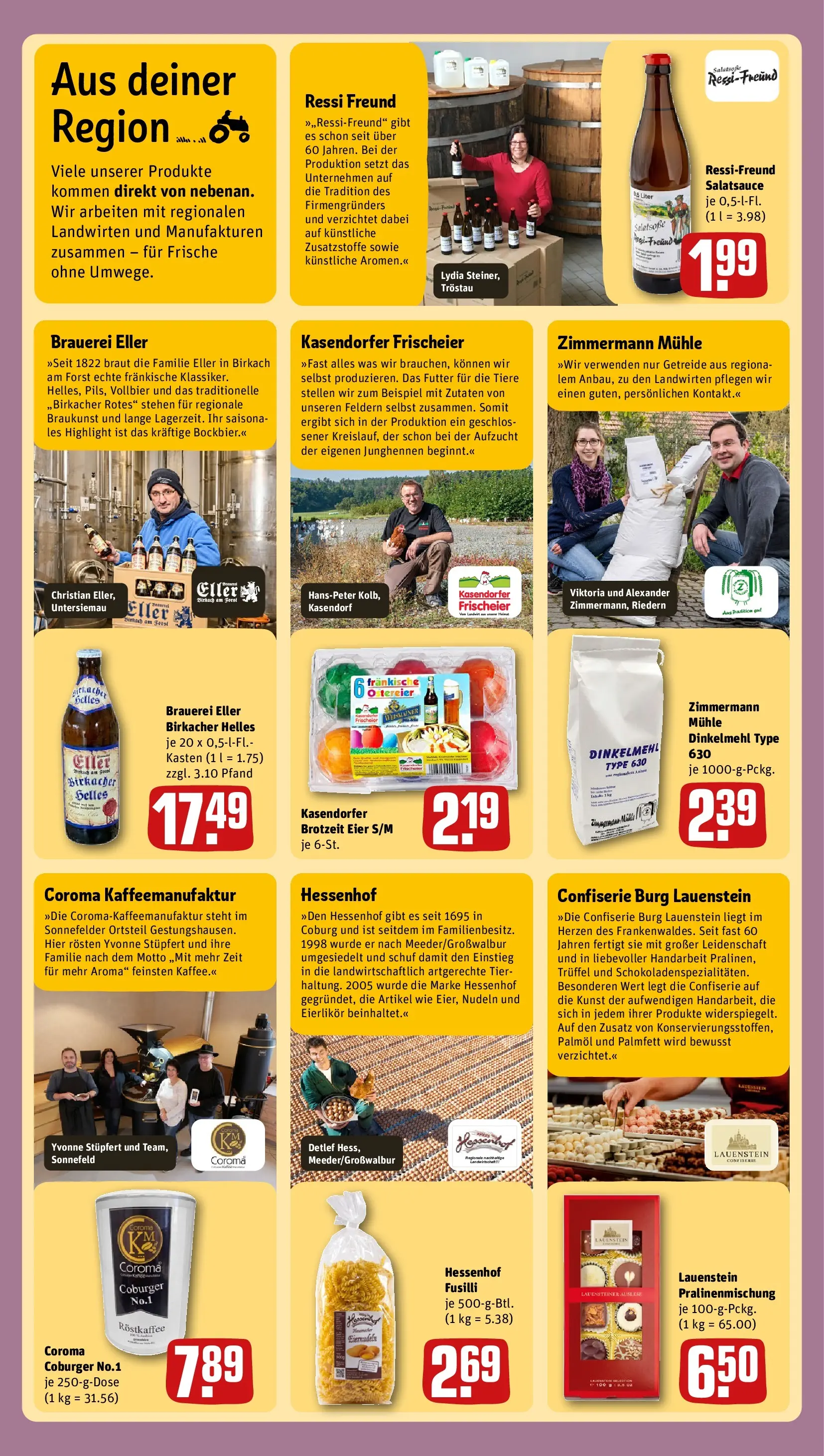 REWE Prospekt ab 23.03.2026 zum Blättern » Angebote | Seite: 2 | Produkte: Eier, Dressing, Pasta, Nudeln