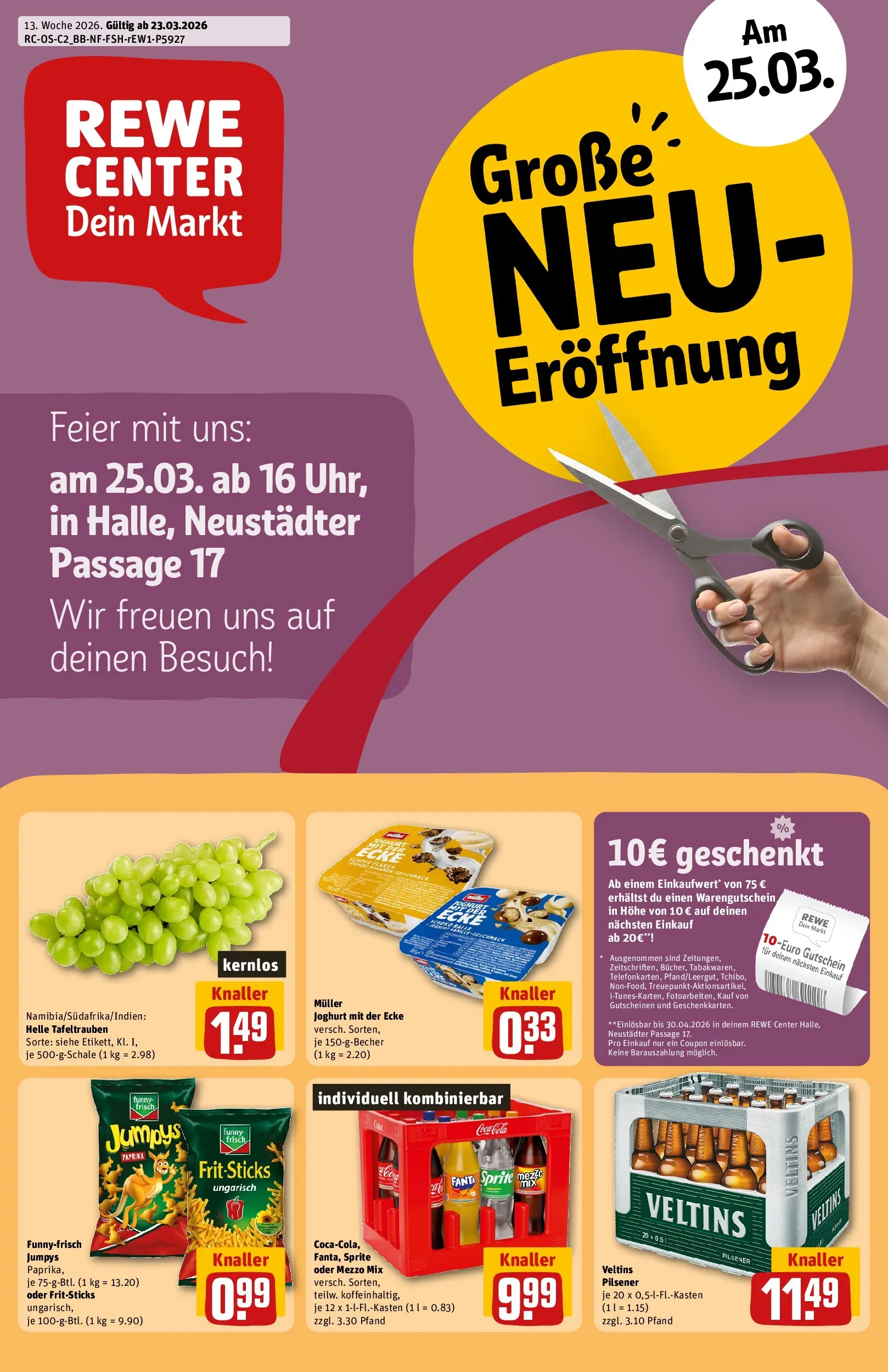 REWE Prospekt ab 23.03.2026 zum Blättern » Angebote | Seite: 1