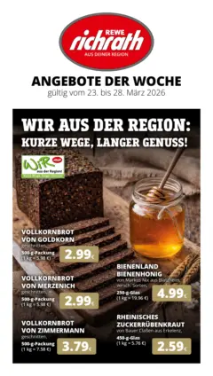 Rewe Prospekt Bergheim	 ab 23.03.2026 gültig