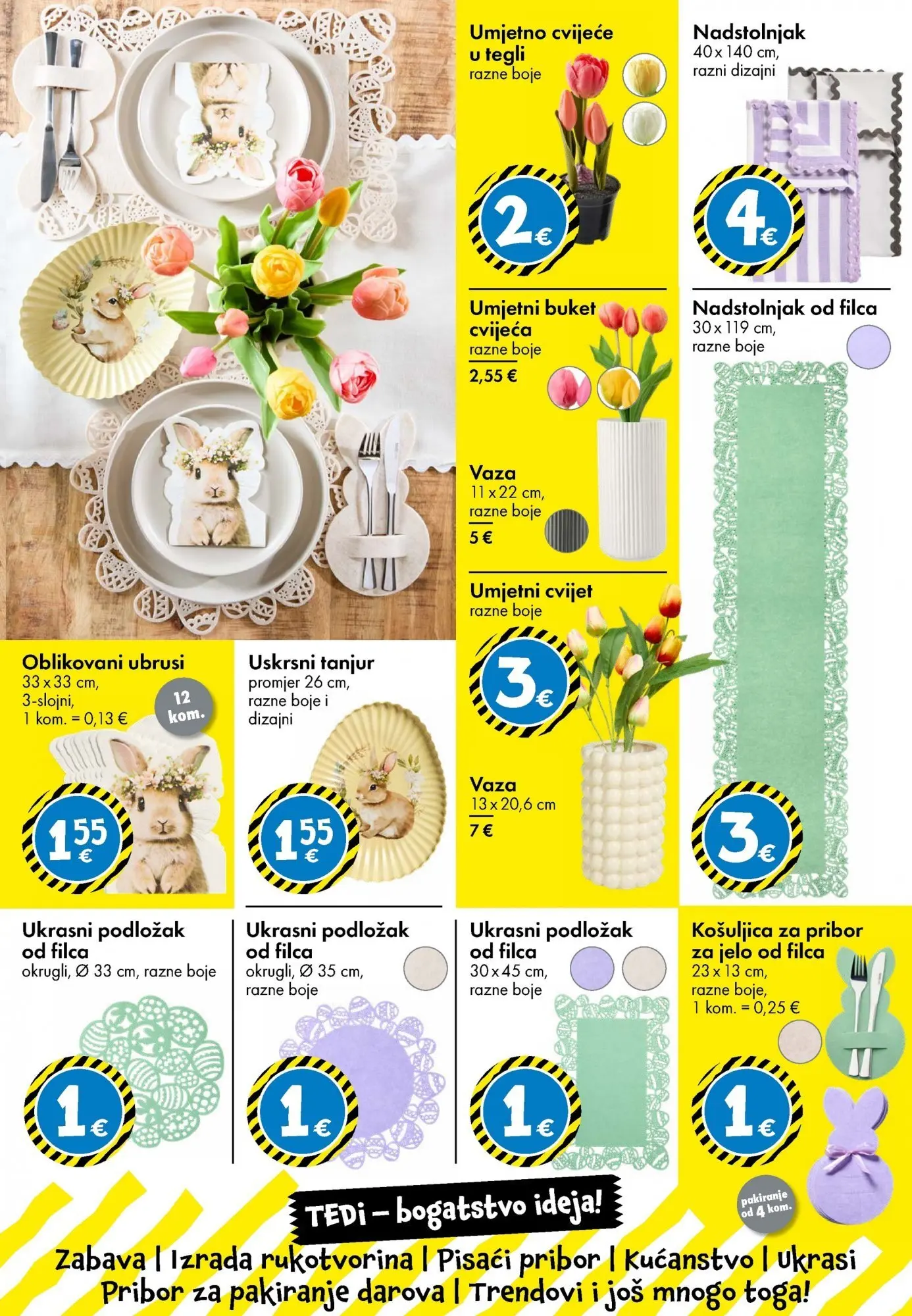 TEDi - TEDi katalog do 28.03.2026 novi od 18.03.2026 na listanje > letak digitalni | Stranica: 6 | Proizvodi: Cvijeće, Vaza