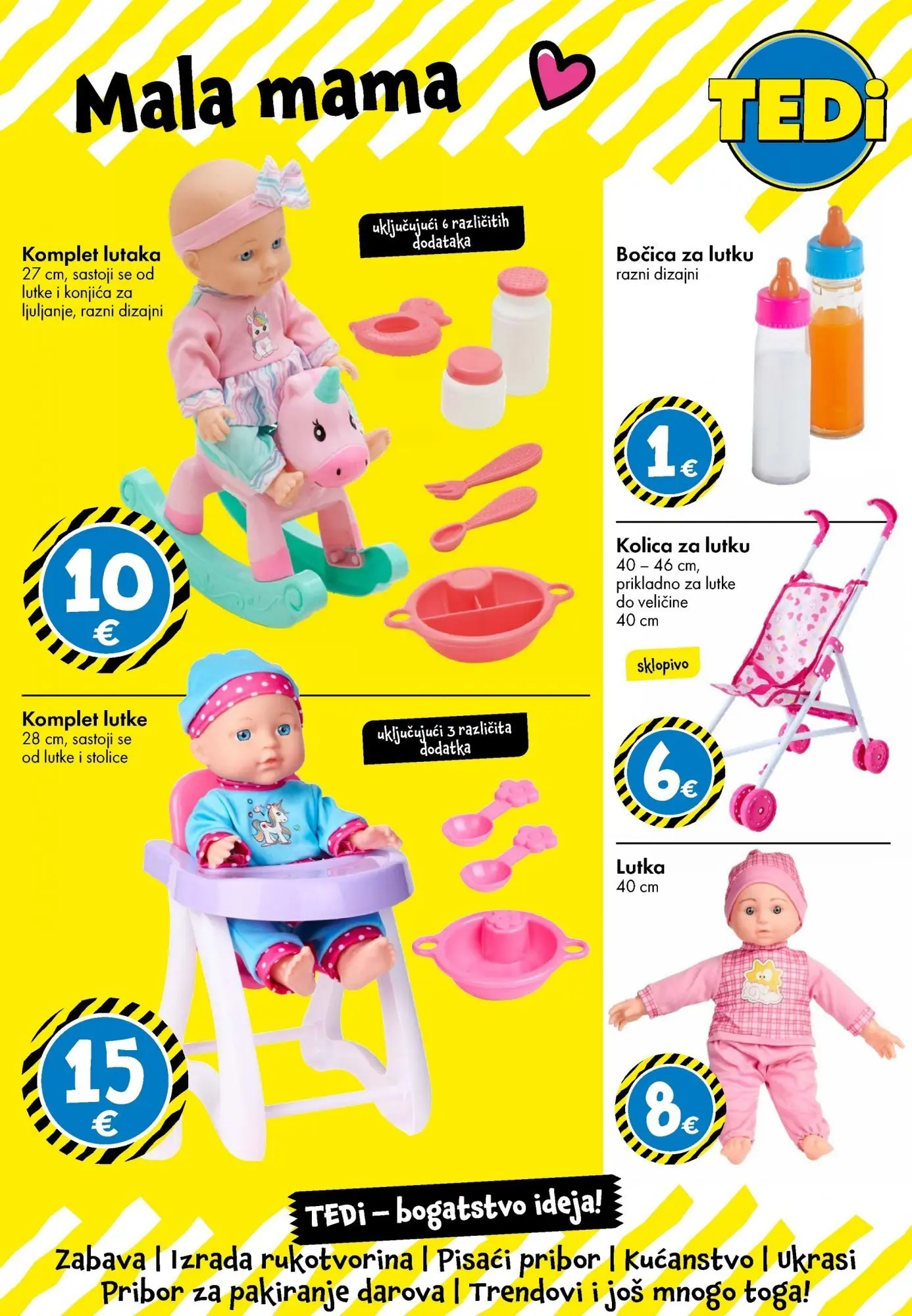 TEDi - TEDi katalog do 28.03.2026 novi od 18.03.2026 na listanje > letak digitalni | Stranica: 19 | Proizvodi: Lutka, Lutke, Kolica