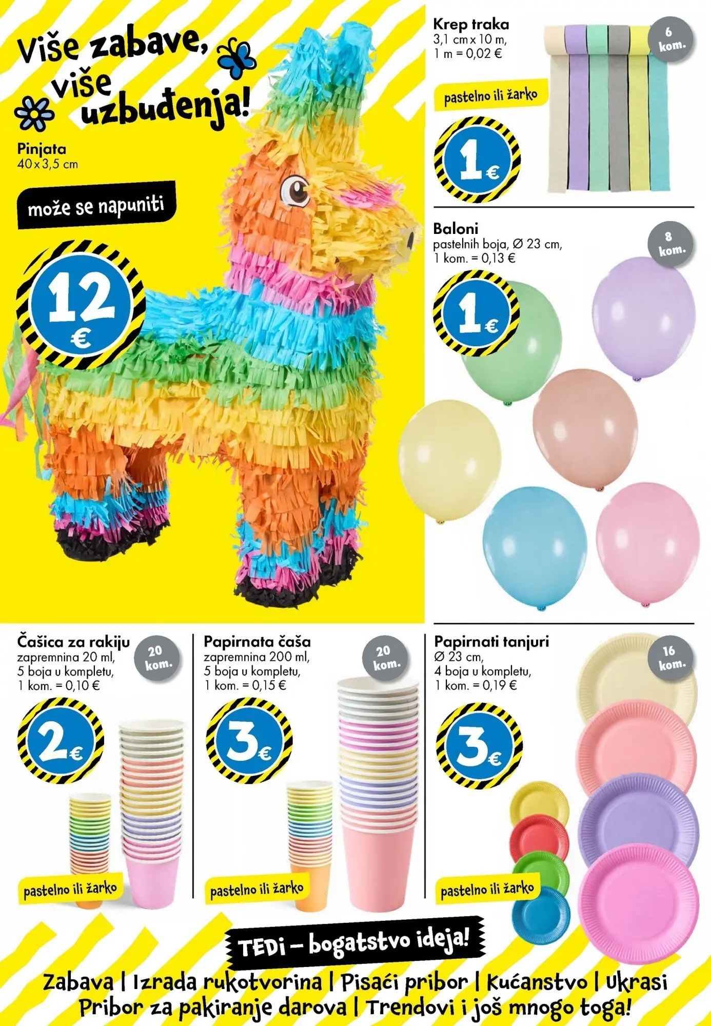 TEDi - TEDi katalog do 28.03.2026 novi od 18.03.2026 na listanje > letak digitalni | Stranica: 31 | Proizvodi: Tanjuri
