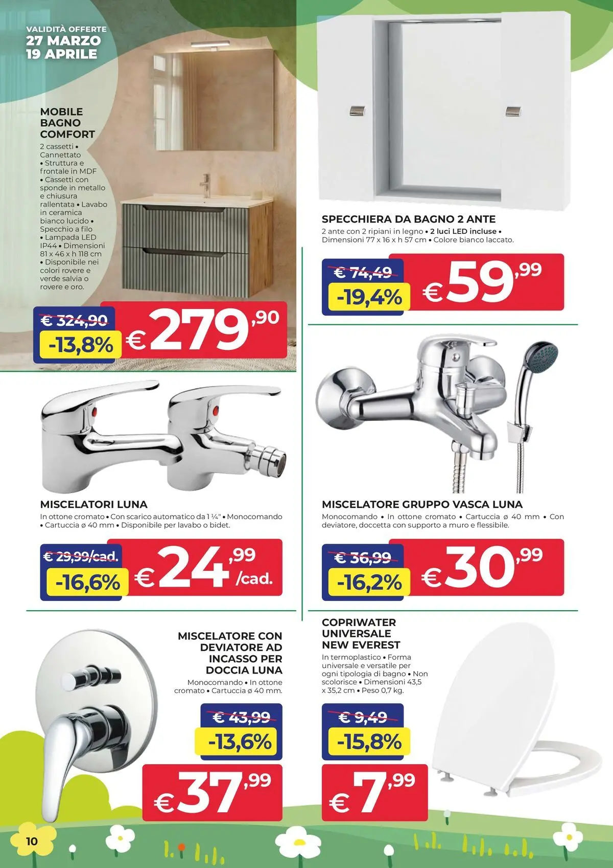 Nuovo Offerte - In casa e in giardino, aria di convenienza dal 26/03/2026 > offerte anteprima 🛍️ | Pagina: 10 | Prodotti: Miscelatore, Bagno, Doccia, Specchio