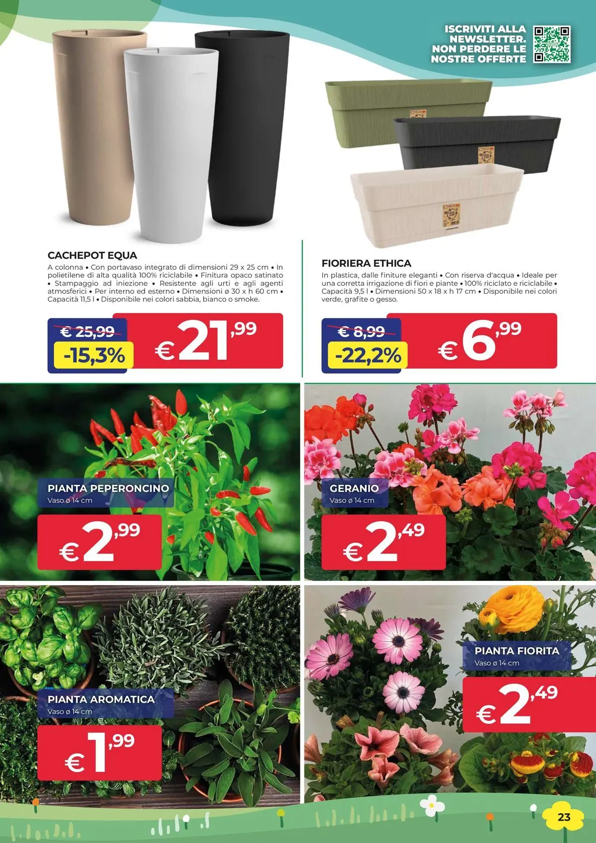 Nuovo Offerte - In casa e in giardino, aria di convenienza dal 26/03/2026 > offerte anteprima 🛍️ | Pagina: 23 | Prodotti: Peperoncino, Fioriera, Vaso