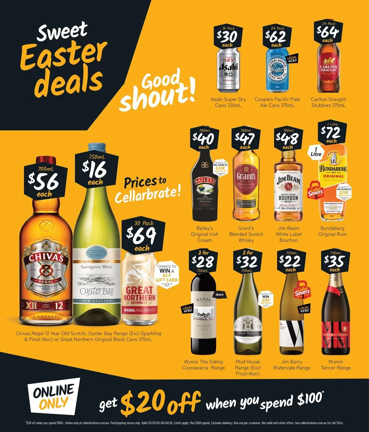 Deals - Easter drops that always hit the spot! - 22/03/2026 > weekly / monthly specials | Page: 2 | Products: Bourbon, Whiskey, Rum, Scotch
