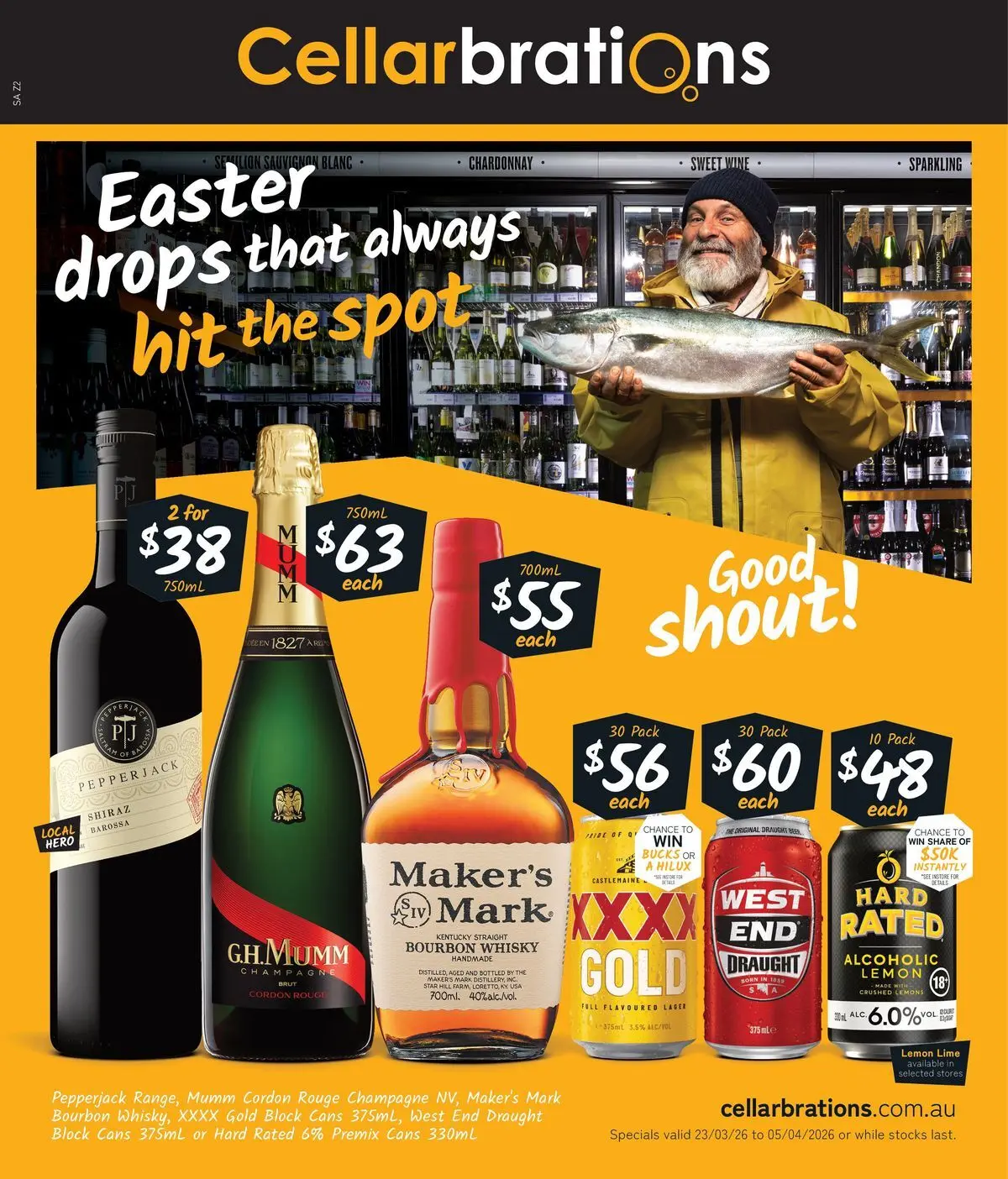 Deals - Easter drops that always hit the spot! - 22/03/2026 > weekly / monthly specials | Page: 1 | Products: Handmade, Wine, Lemon, Lime