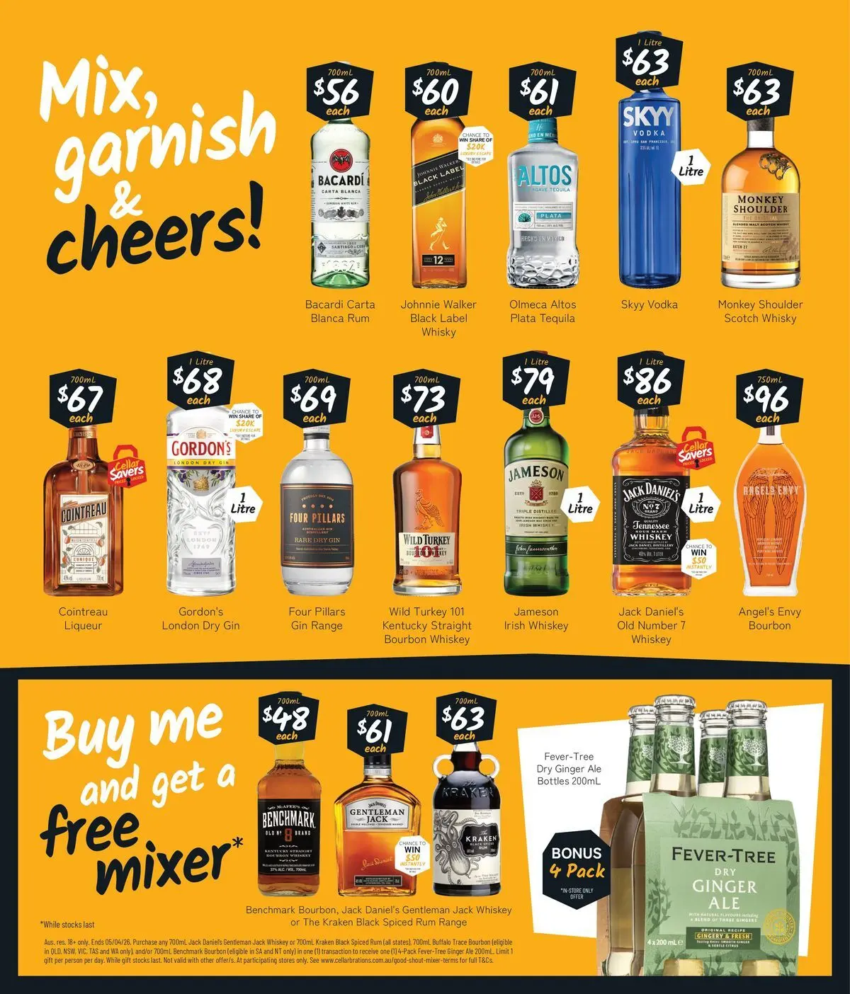 Deals - Easter drops that always hit the spot! - 22/03/2026 > weekly / monthly specials | Page: 6 | Products: Ginger, Bourbon, Gin, Whiskey
