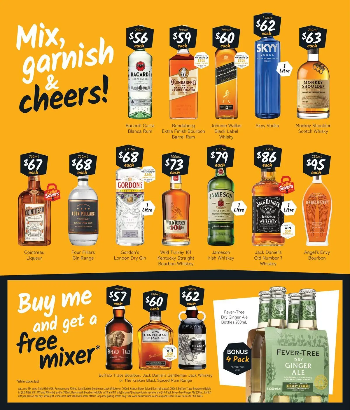 Deals - Easter Drops That Always Hit The Spot! - 22/03/2026 > weekly / monthly specials | Page: 6 | Products: Bourbon, Gin, Whiskey, Rum