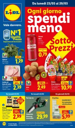 Anteprima del volantino Lidl volantino Spendi meno valido a partire dal 23.03.2026