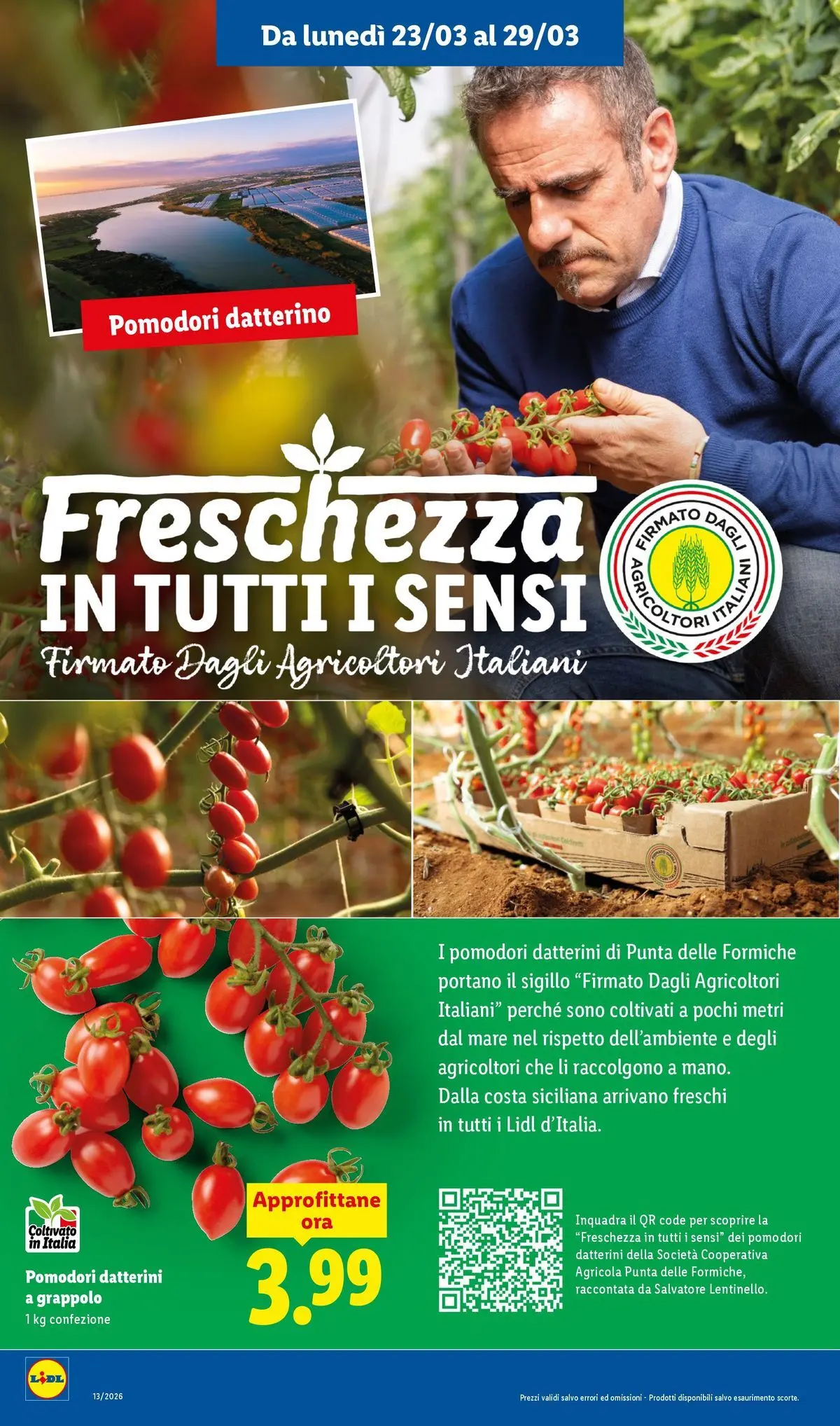 LIDL volantino della prossima settimana dal ﻿22/03/2026﻿ 📣 | Pagina: 4 | Prodotti: Pomodori