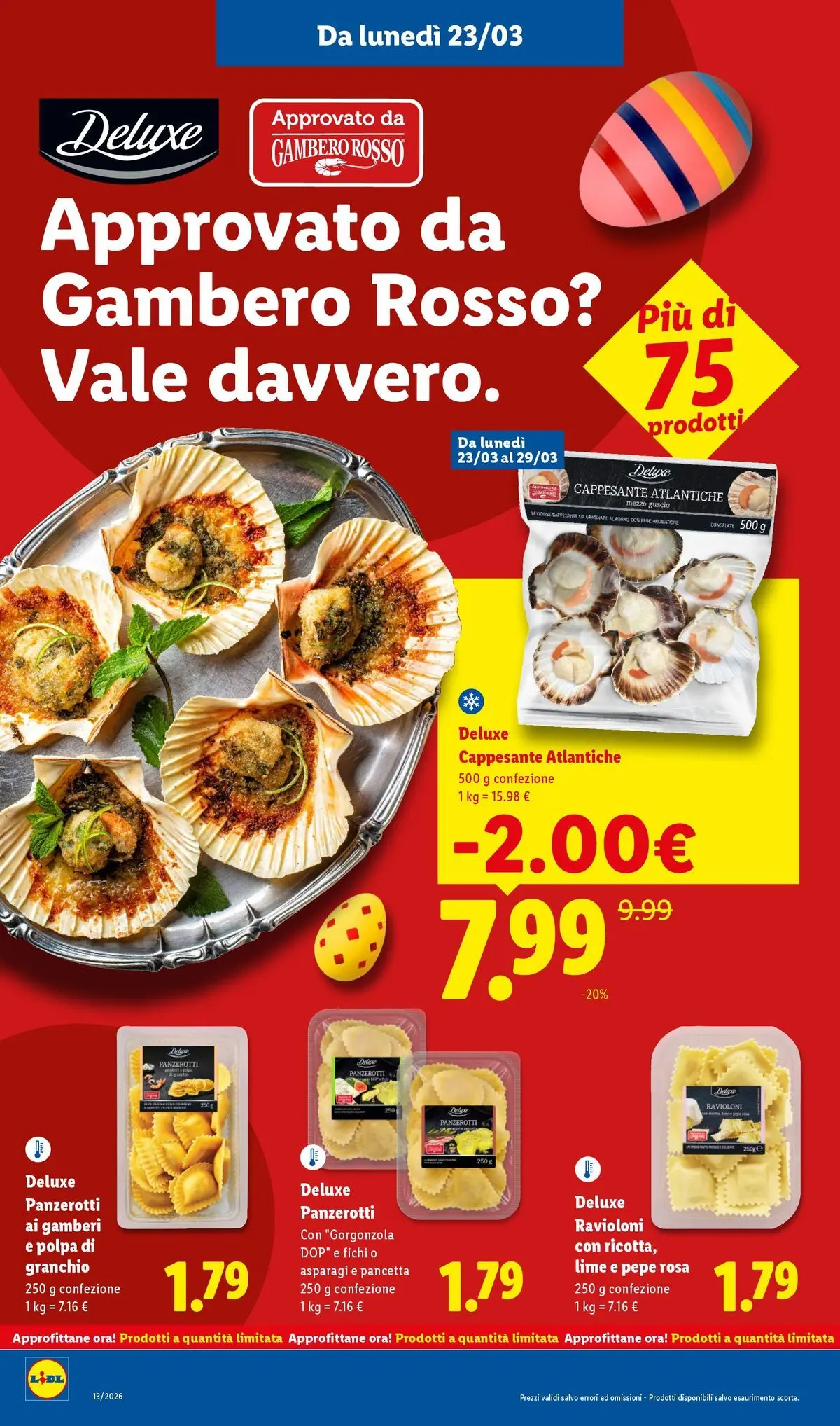 LIDL volantino della prossima settimana dal ﻿22/03/2026﻿ 📣 | Pagina: 16 | Prodotti: Pancetta, Pepe, Lime, Panzerotti
