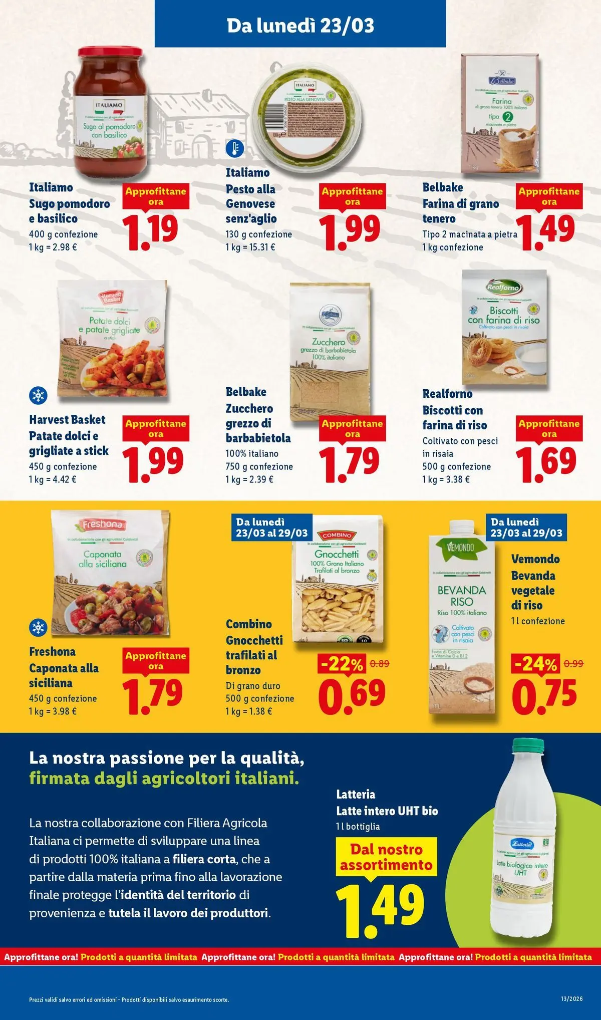 LIDL volantino della prossima settimana dal ﻿22/03/2026﻿ 📣 | Pagina: 23 | Prodotti: Patate, Barbabietola, Sugo, Bottiglia