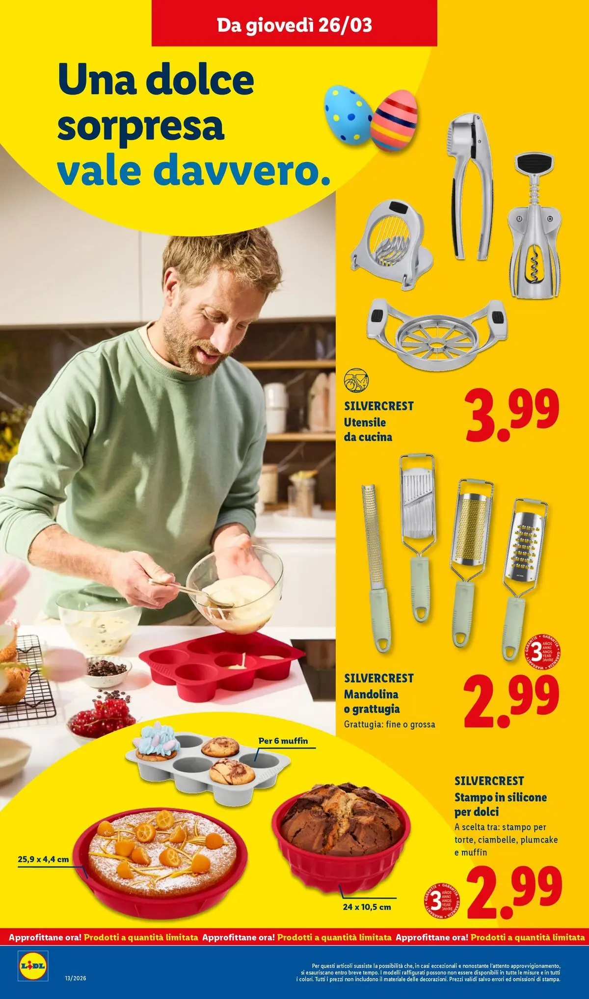 LIDL volantino della prossima settimana dal ﻿22/03/2026﻿ 📣 | Pagina: 42 | Prodotti: Muffin, Plumcake, Silicone