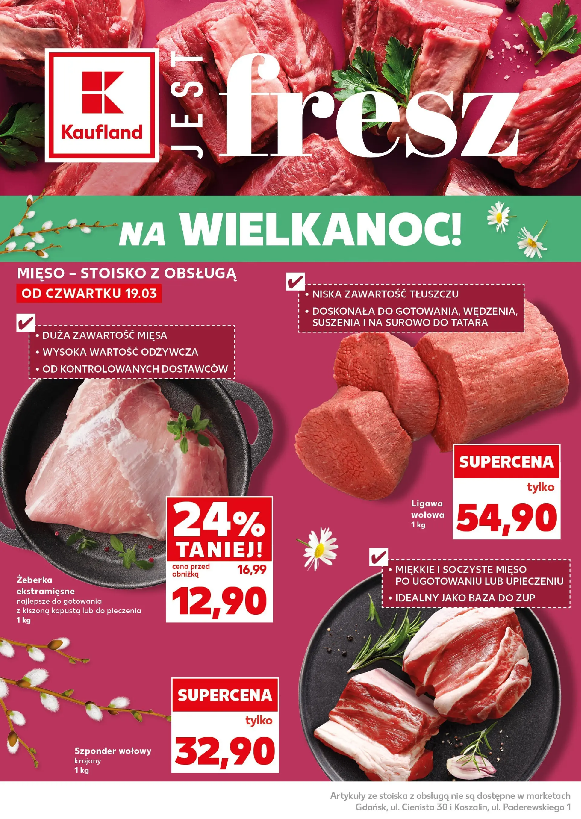 Kaufland - Kaufland Mocny Start ważne do 25.03 od 22.03.2026 - od jutra PDF | Strona: 14 | Produkty: Kapusta, Mięso