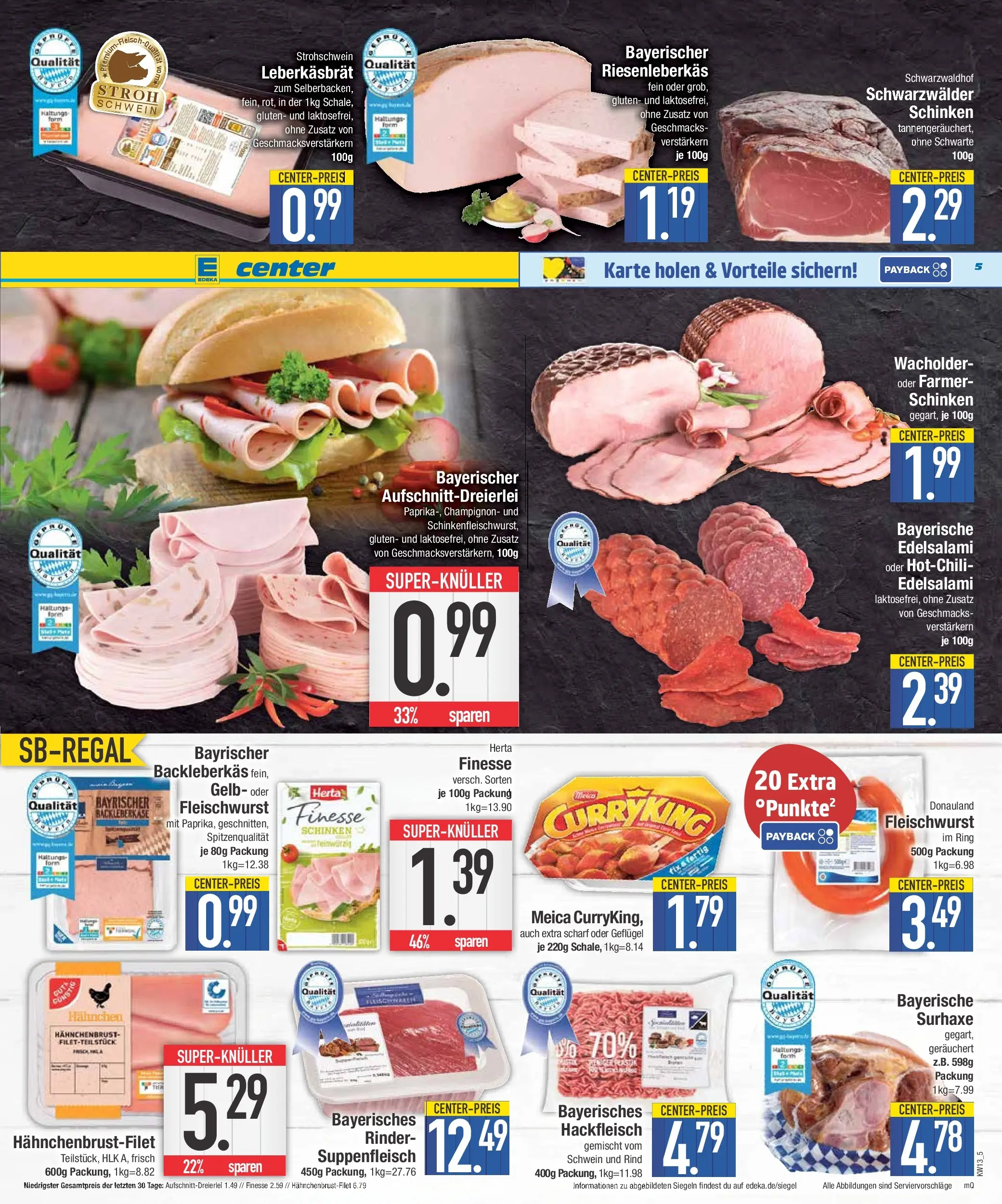 E center Prospekt Bad Reichenhall	 (ab 22.03.2026) zum Blättern | Seite: 5 | Produkte: Hahnchen, Meica, Suppenfleisch, Hahnchenbrust