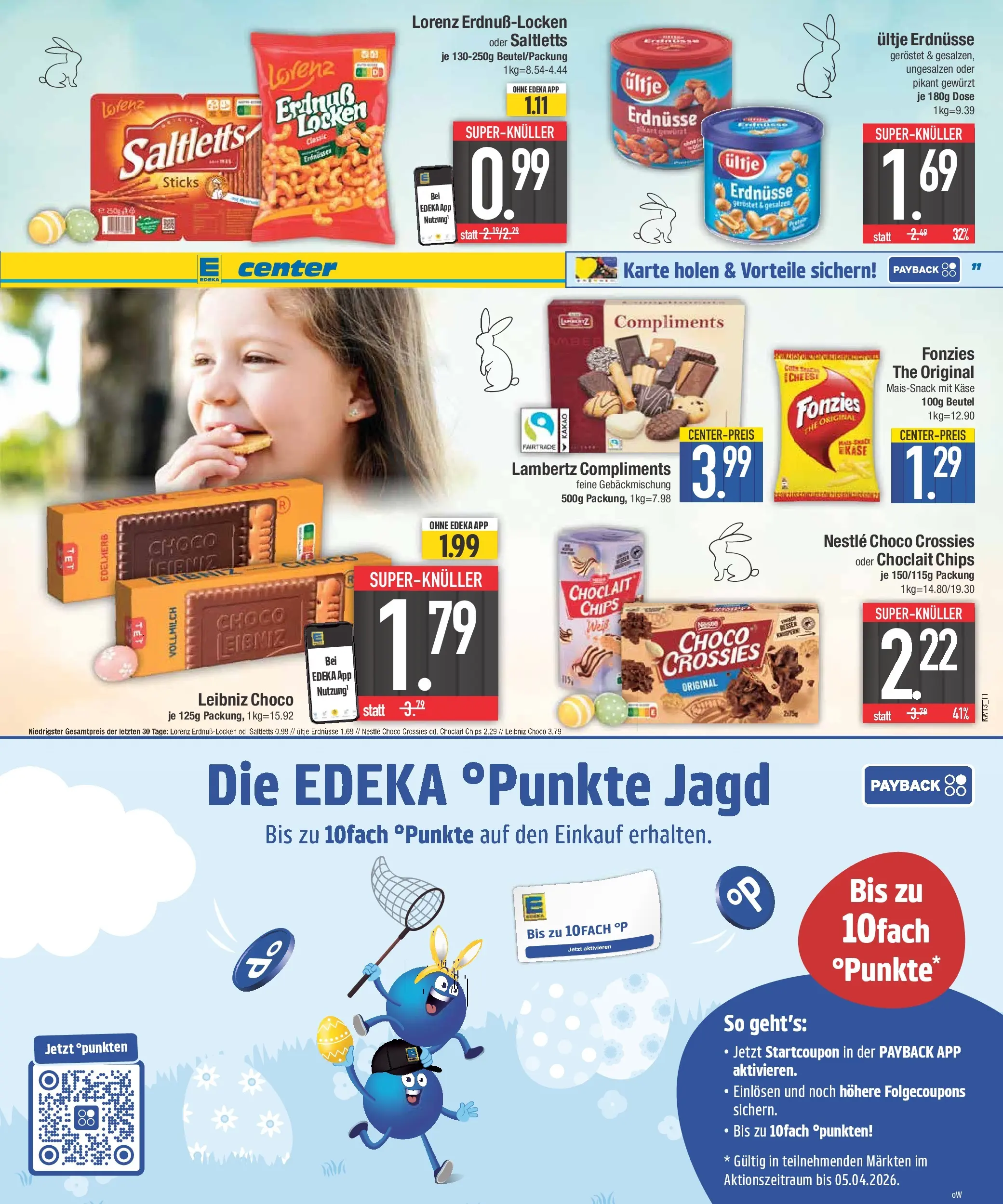 Edeka prospekt Neuburg an der Donau	 (ab 22.03.2026) » Angebote Online | Seite: 11 | Produkte: Ultje erdnusse, Erdnüsse, Käse, Chips