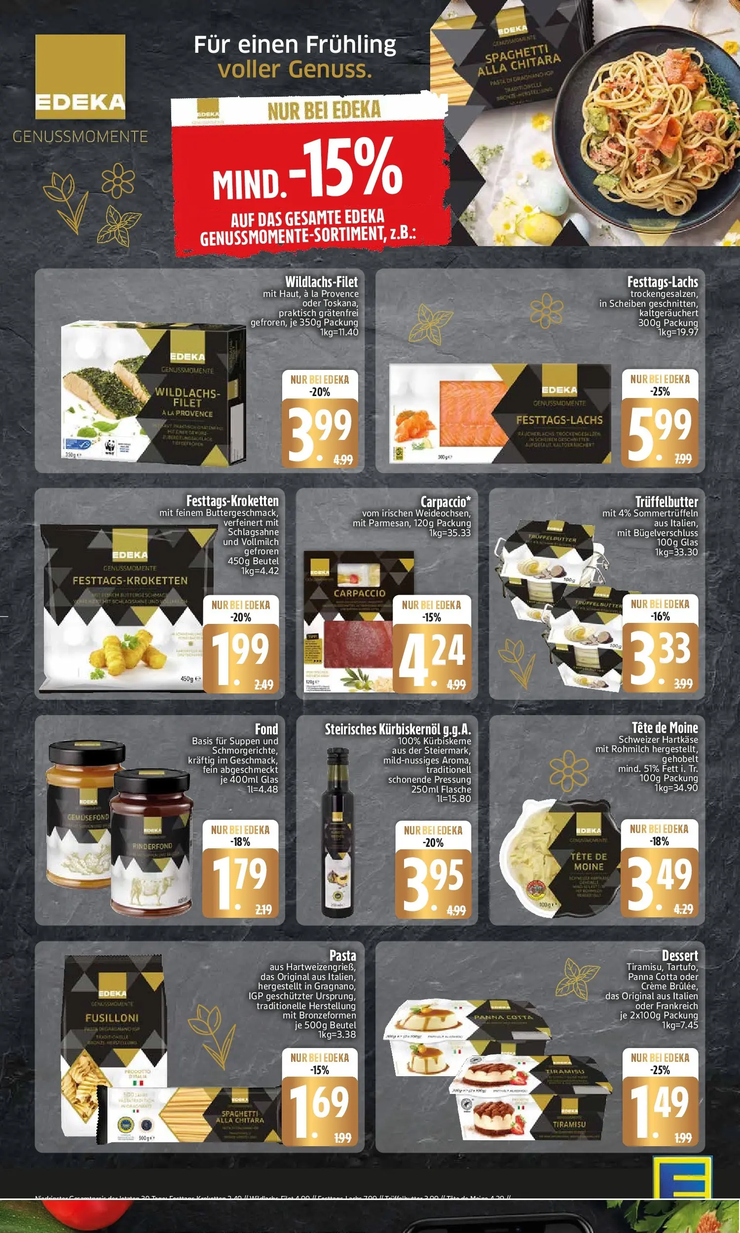 Edeka prospekt Vohburg	 (ab 22.03.2026) » Angebote Online | Seite: 2 | Produkte: Schlagsahne, Butter, Creme, Pasta