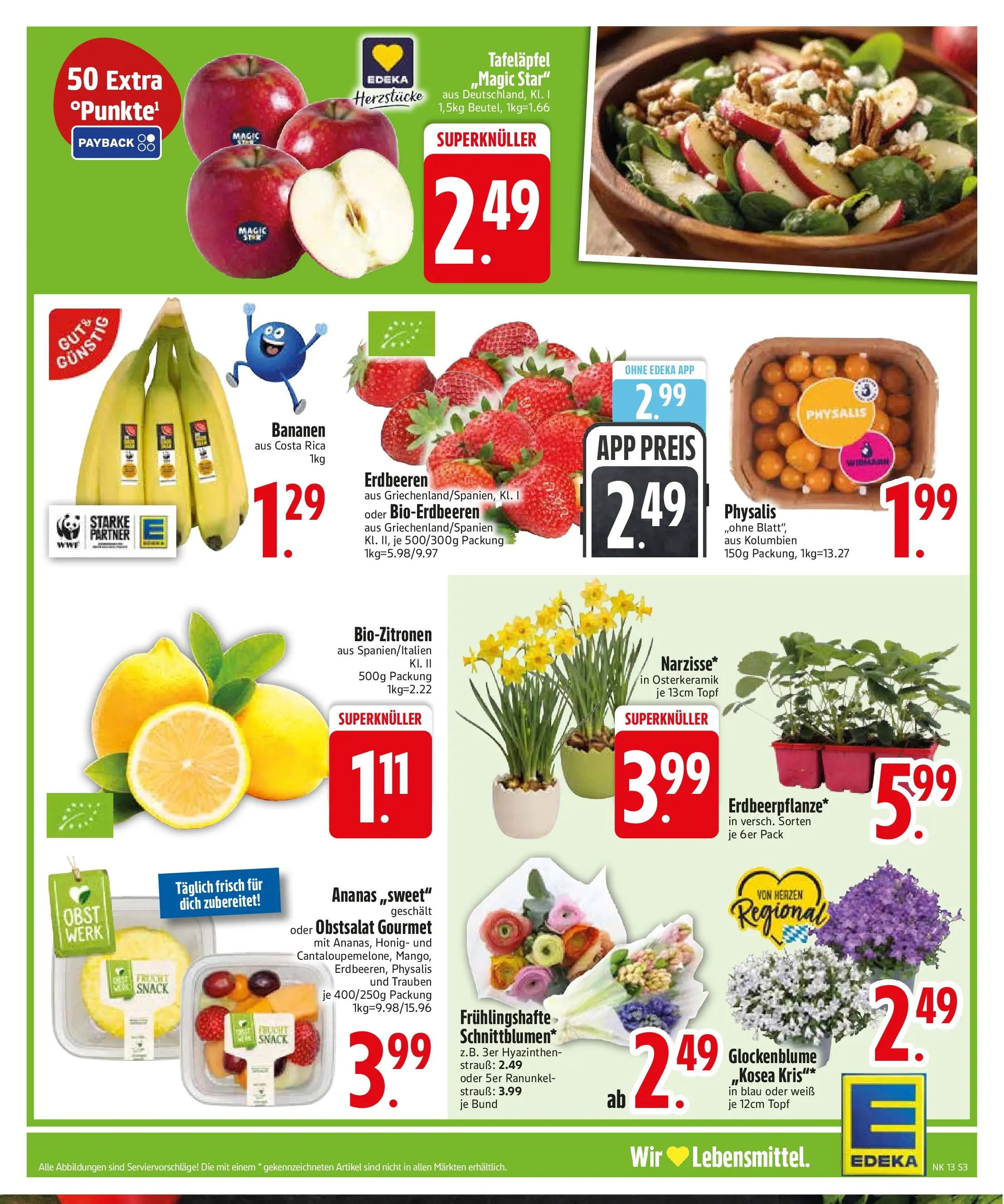Edeka prospekt Vohburg	 (ab 22.03.2026) » Angebote Online | Seite: 5 | Produkte: Trauben, Bananen, Ananas, Obst