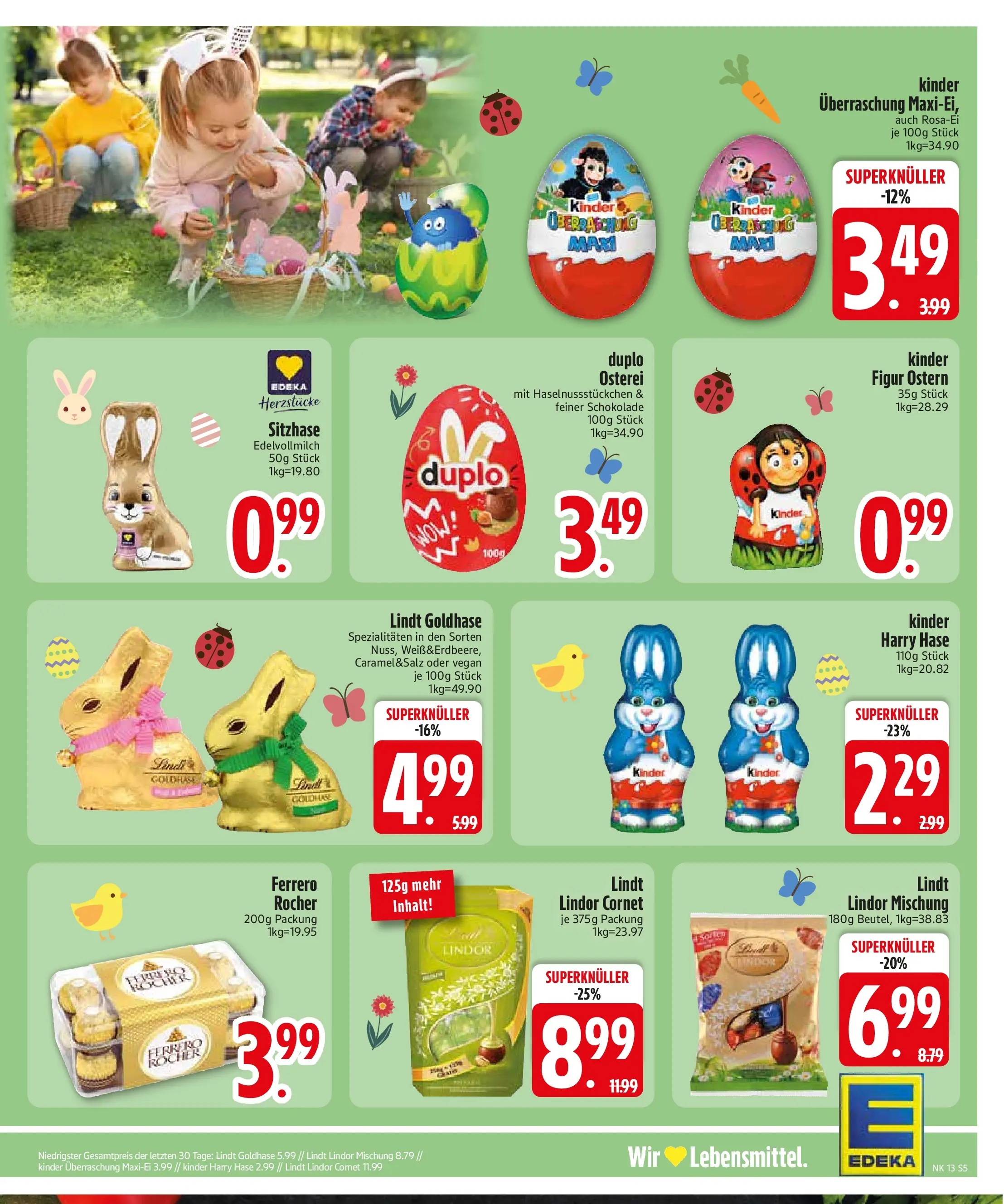 Edeka prospekt Vohburg	 (ab 22.03.2026) » Angebote Online | Seite: 7 | Produkte: Ferrero rocher, Schokolade, Lindt
