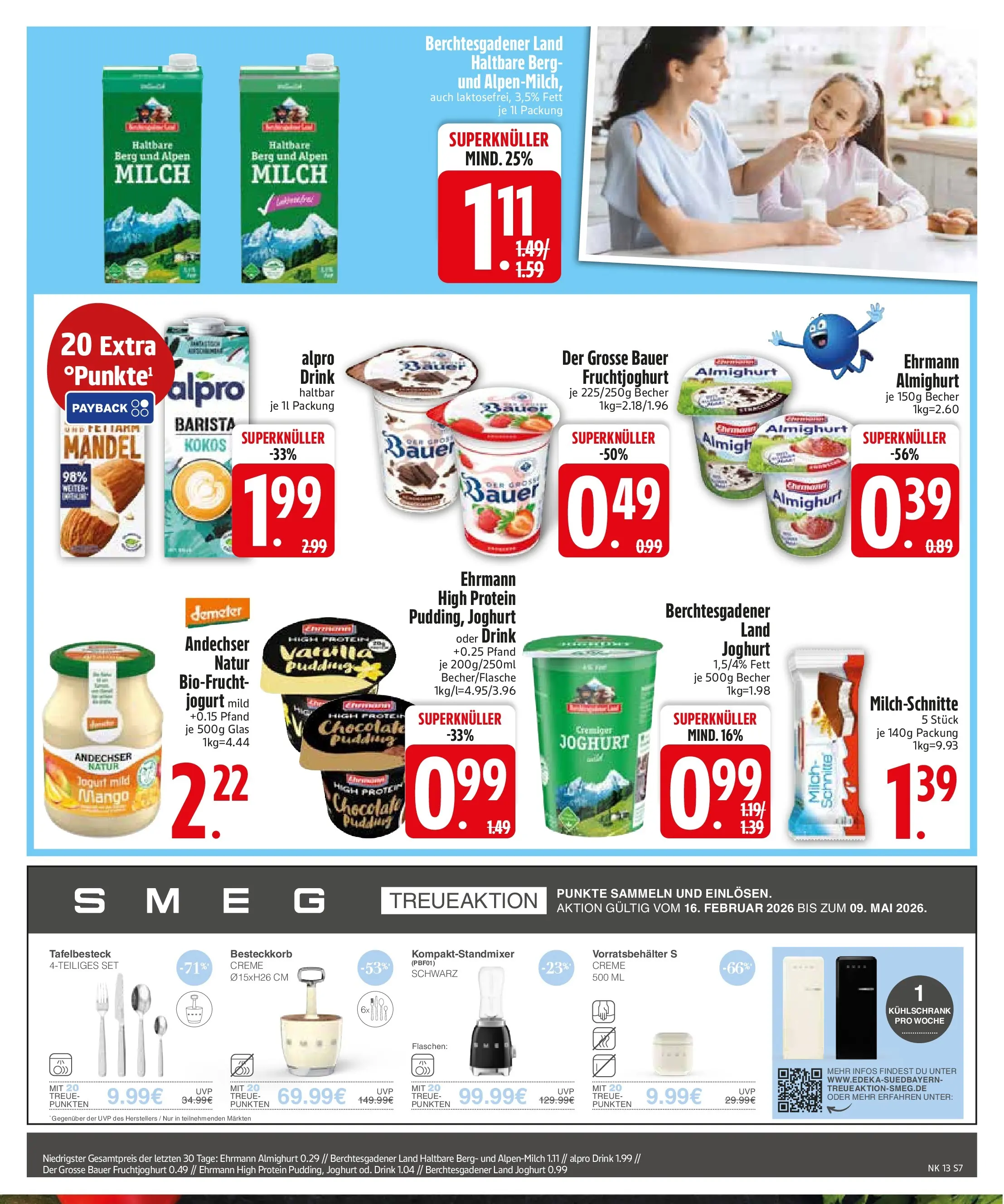 Edeka prospekt Vohburg	 (ab 22.03.2026) » Angebote Online | Seite: 9 | Produkte: Mixer, Milch, Kühlschrank, Alpro