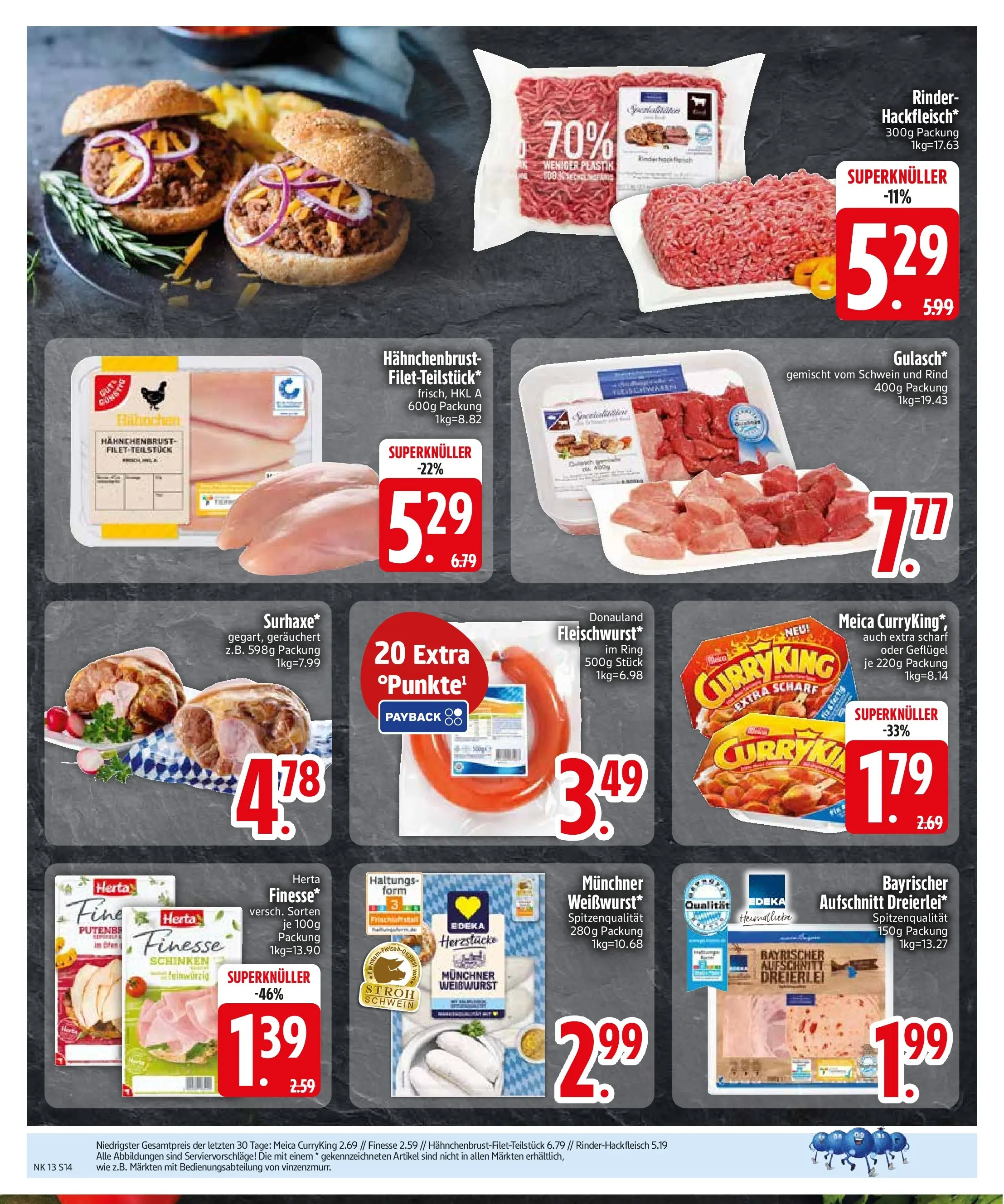 Edeka prospekt Vohburg	 (ab 22.03.2026) » Angebote Online | Seite: 16 | Produkte: Meica, Schinken, Hahnchenbrust