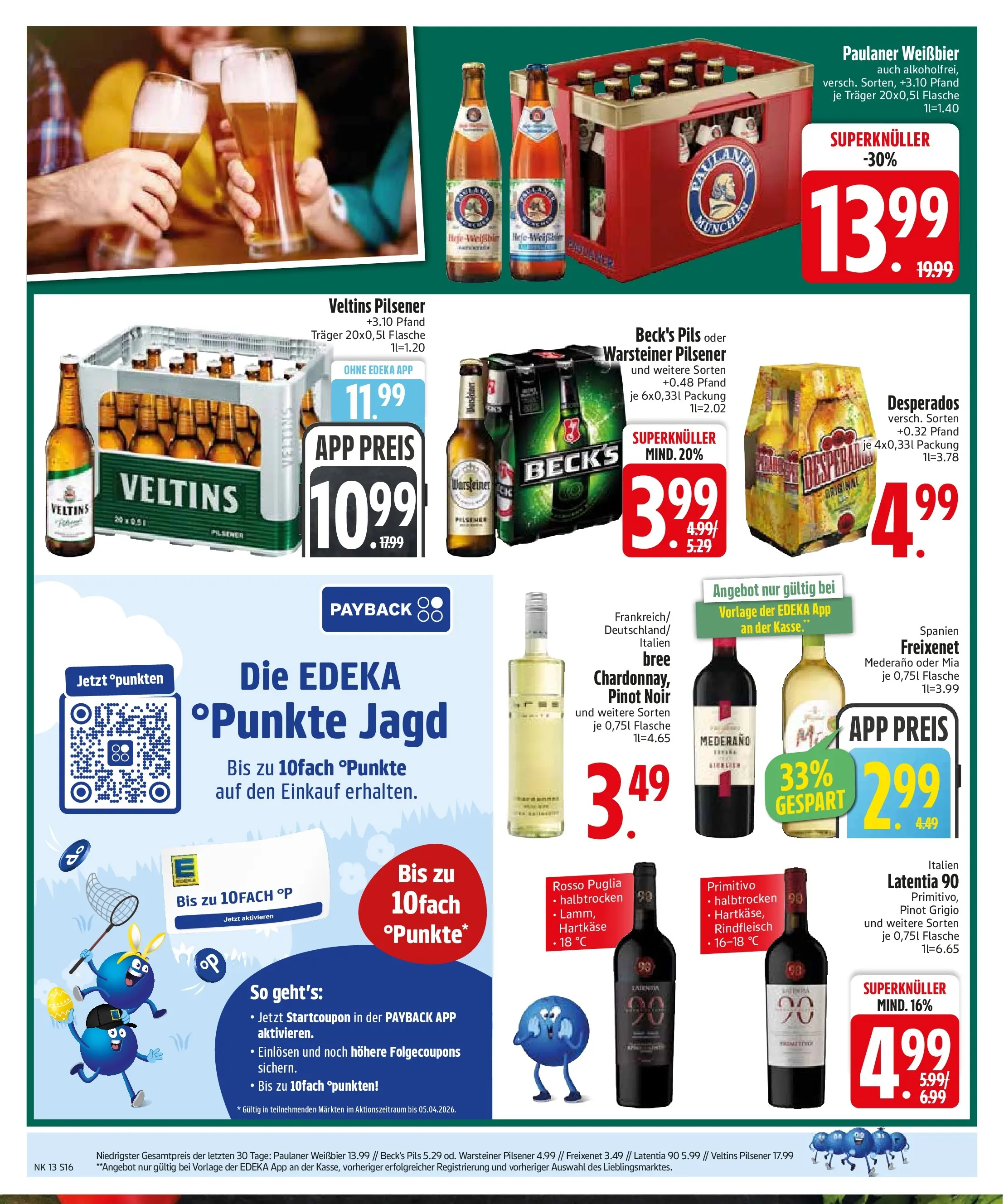 Edeka prospekt Vohburg	 (ab 22.03.2026) » Angebote Online | Seite: 18 | Produkte: Freixenet mederano, Pils, Bree, Warsteiner