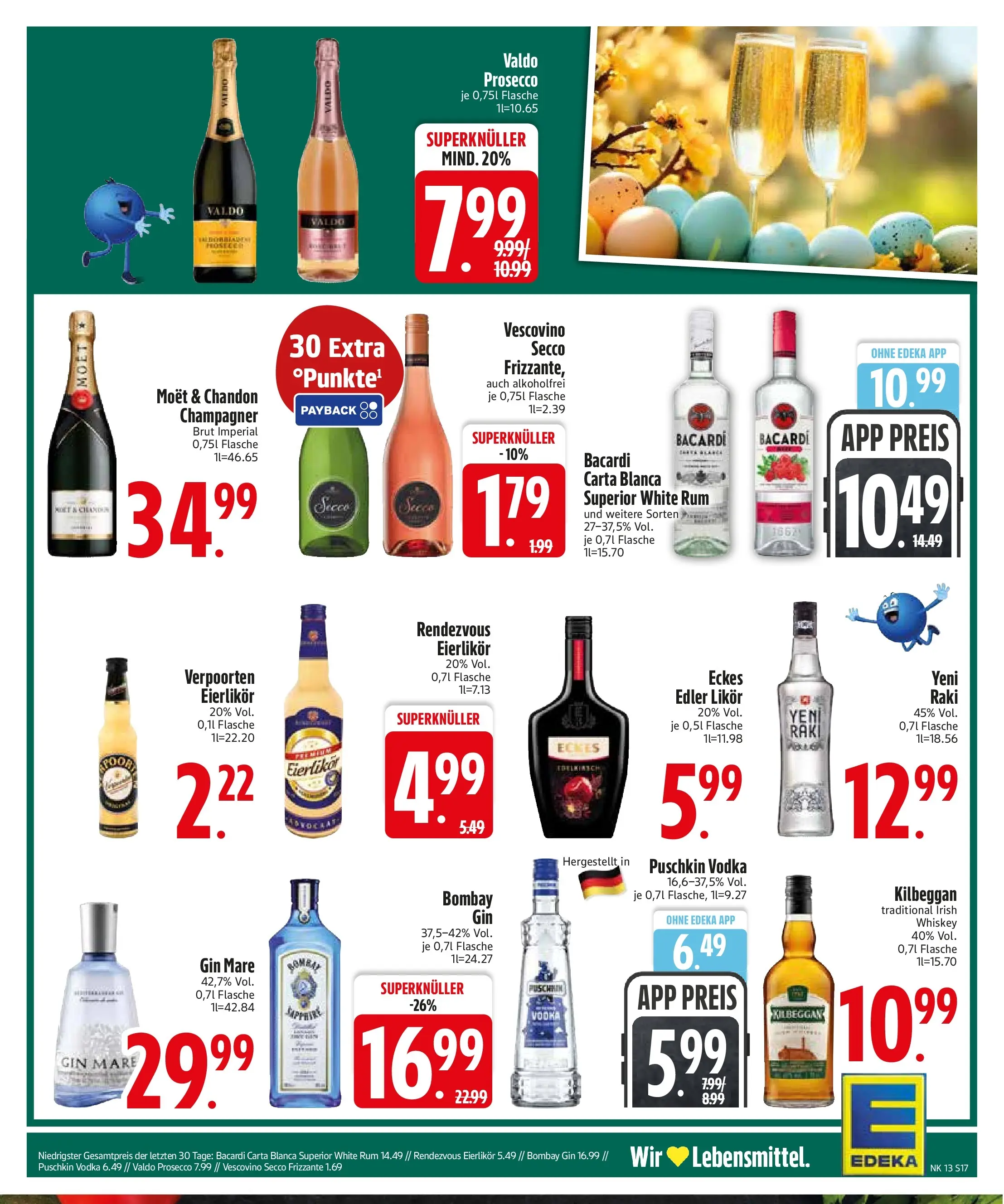 Edeka prospekt Vohburg	 (ab 22.03.2026) » Angebote Online | Seite: 19 | Produkte: Likör, Prosecco, Vodka, Gin